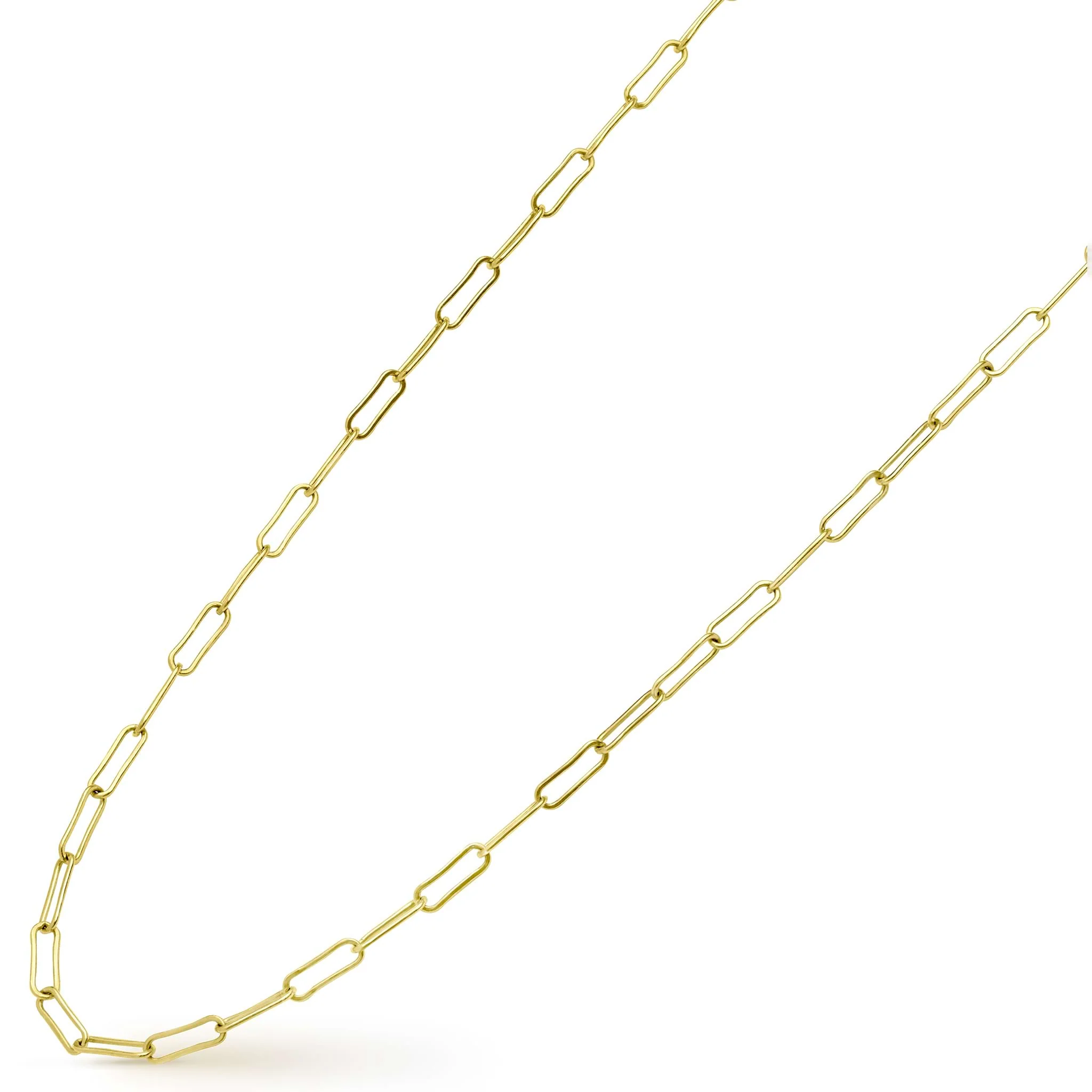 Anthem 18K Gold Paperclip Link Chain Necklace - Image 4