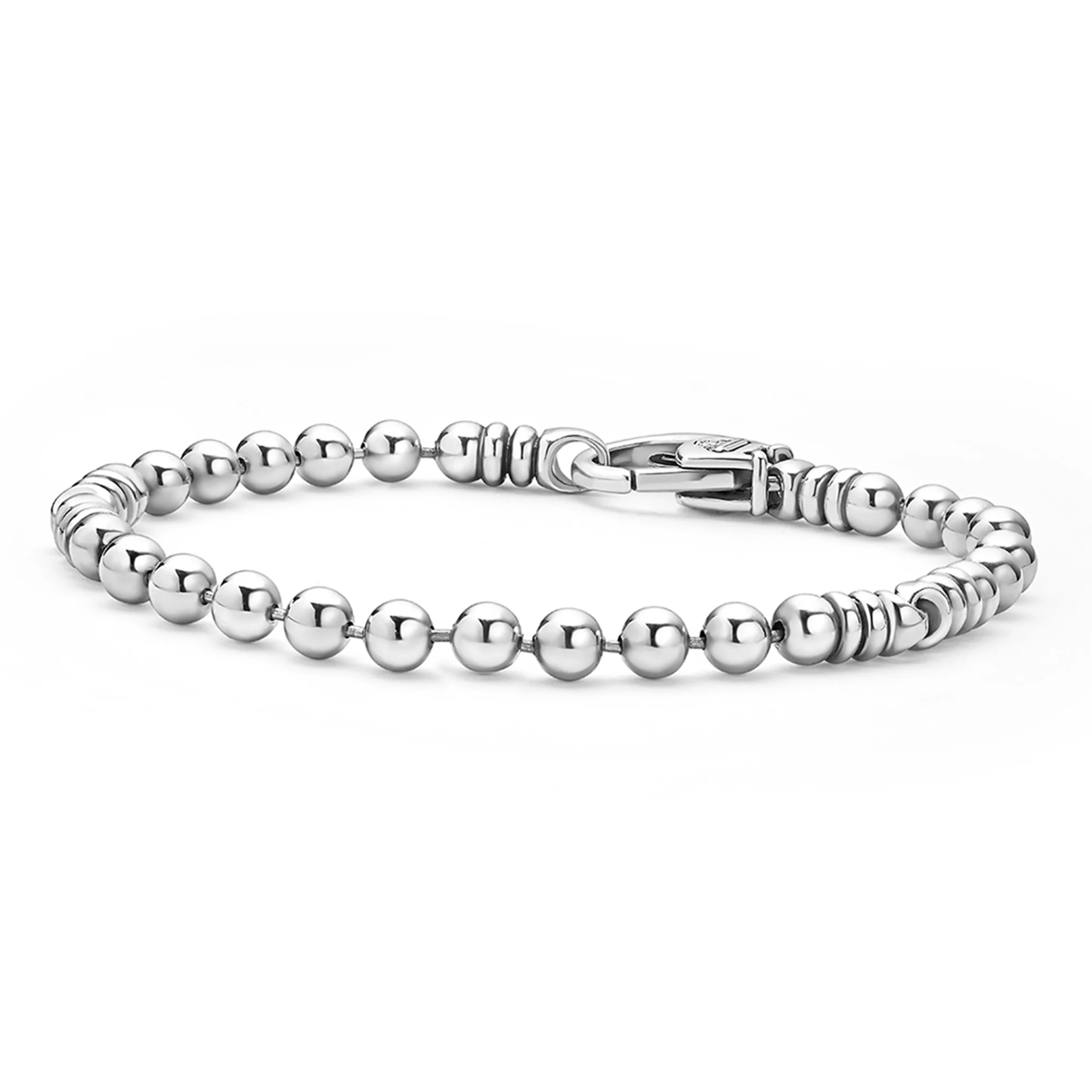 Anthem Silver Ball Chain Bracelet - Image 4