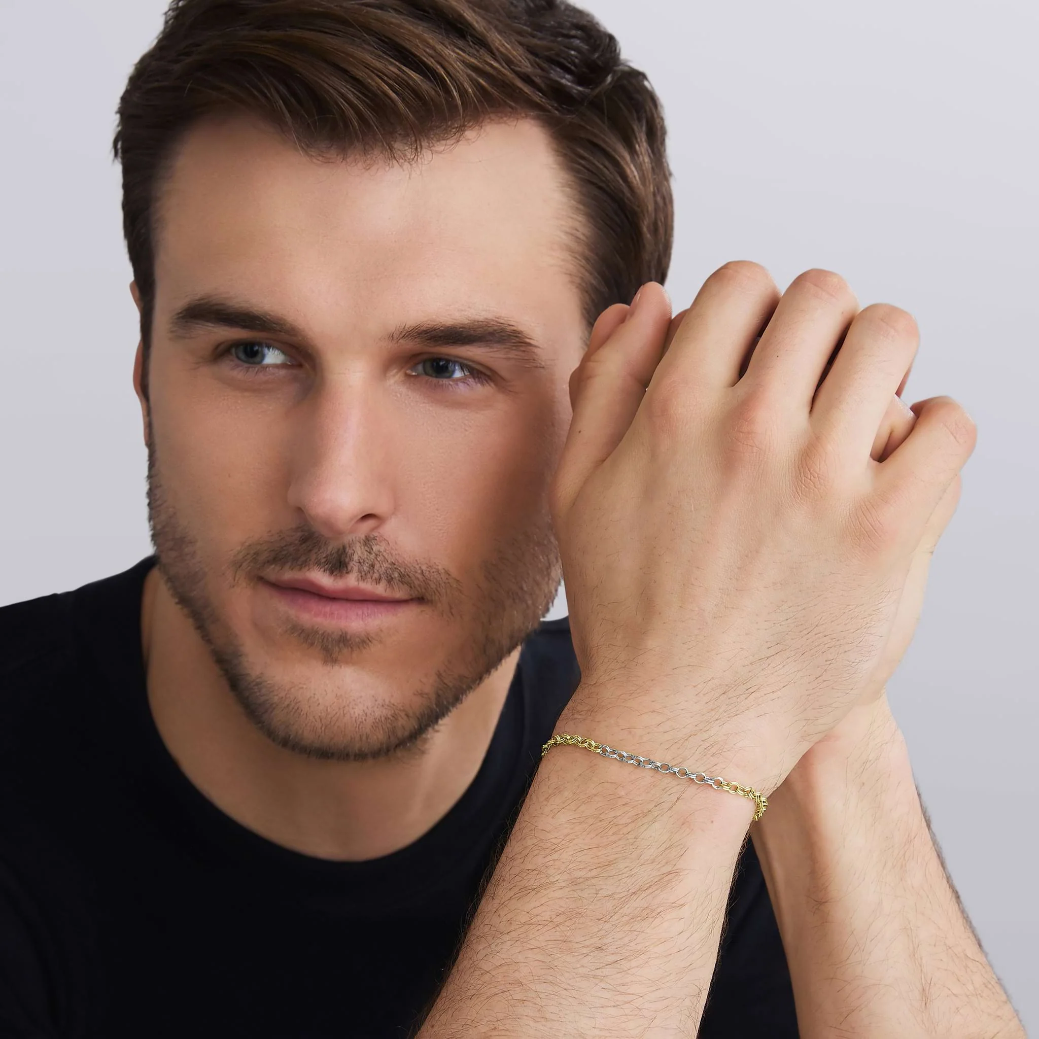 Anthem Two-Tone High Jinks Link Chain Bracelet| 3.5mm - Image 2