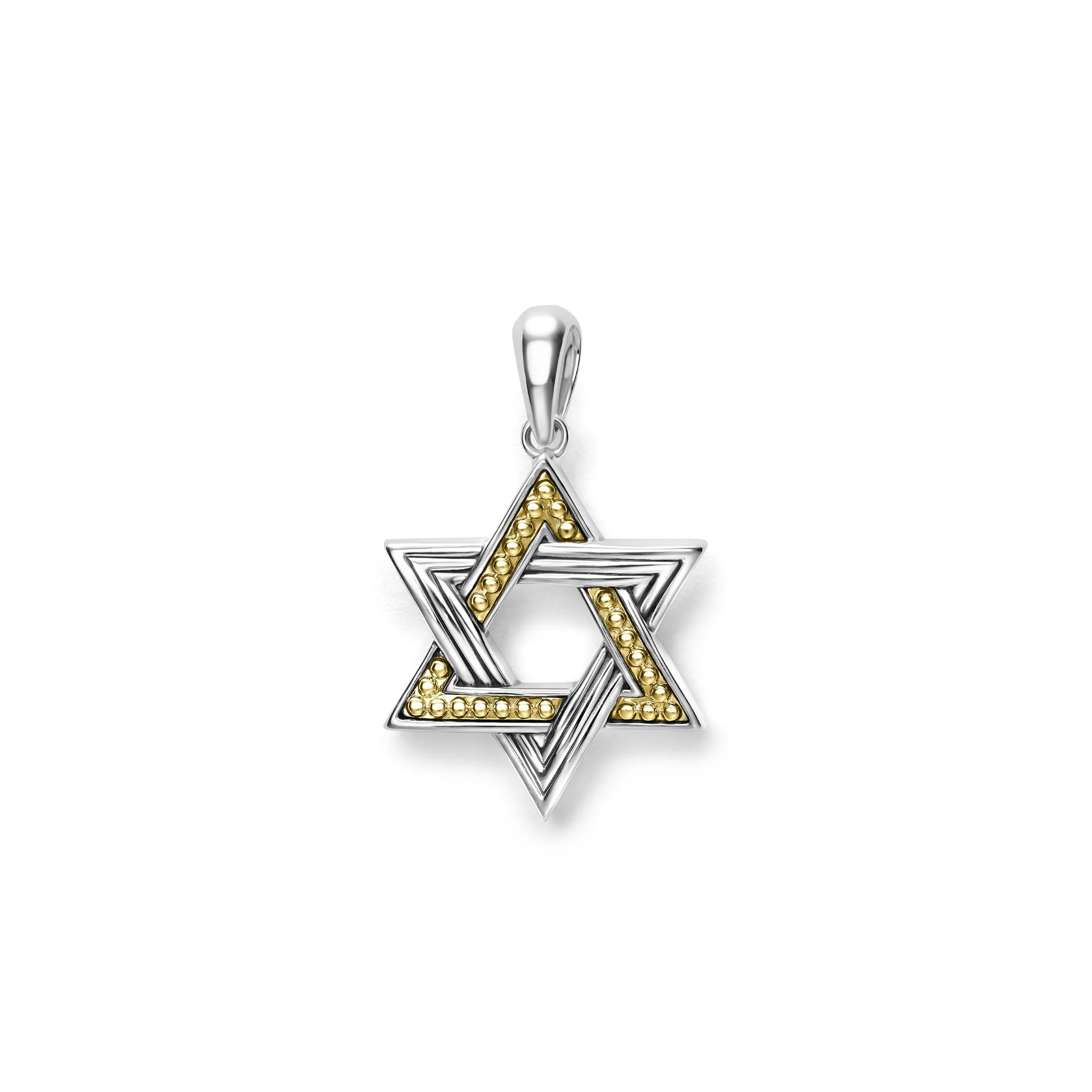 Anthem Medium Two-Tone Star of David Amulet