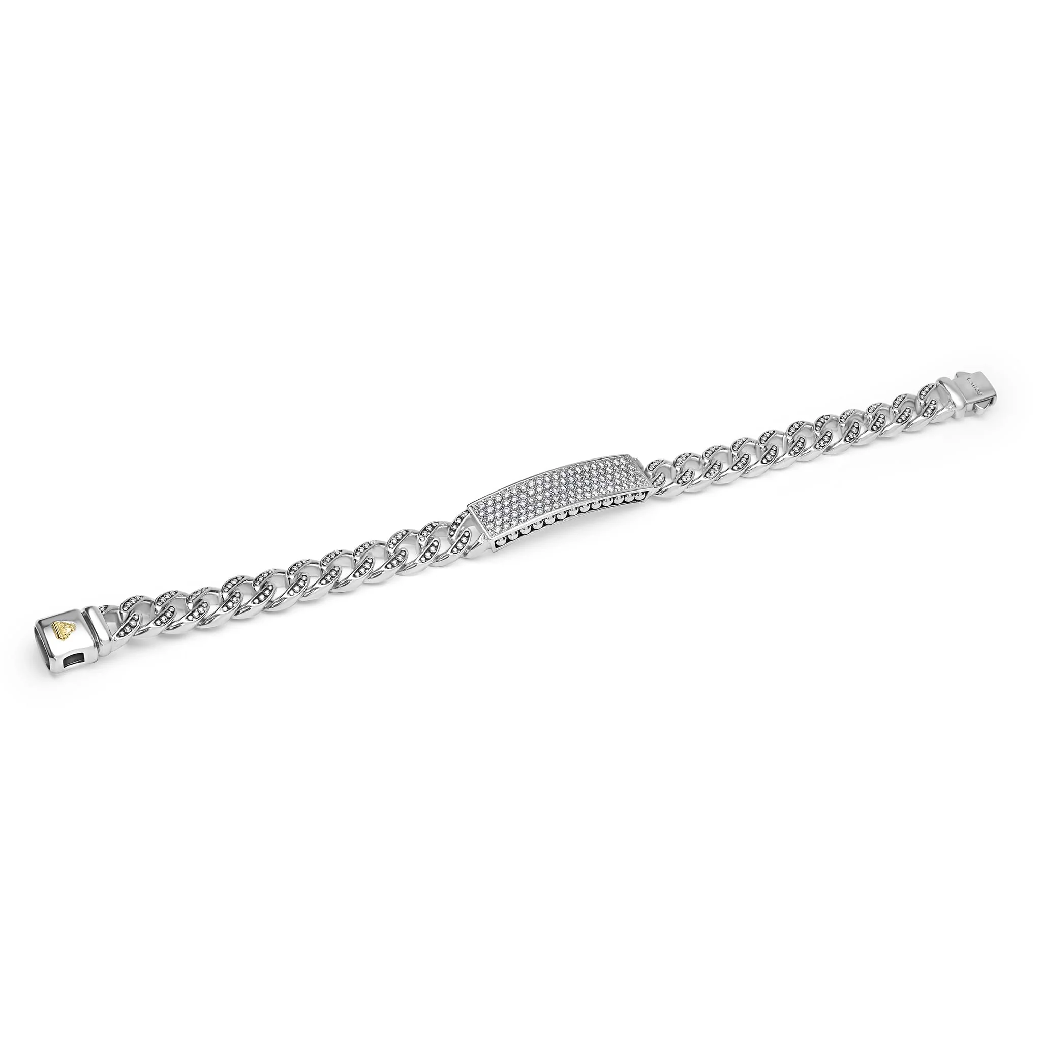 Anthem Silver Curb Link Diamond Bracelet - Image 5