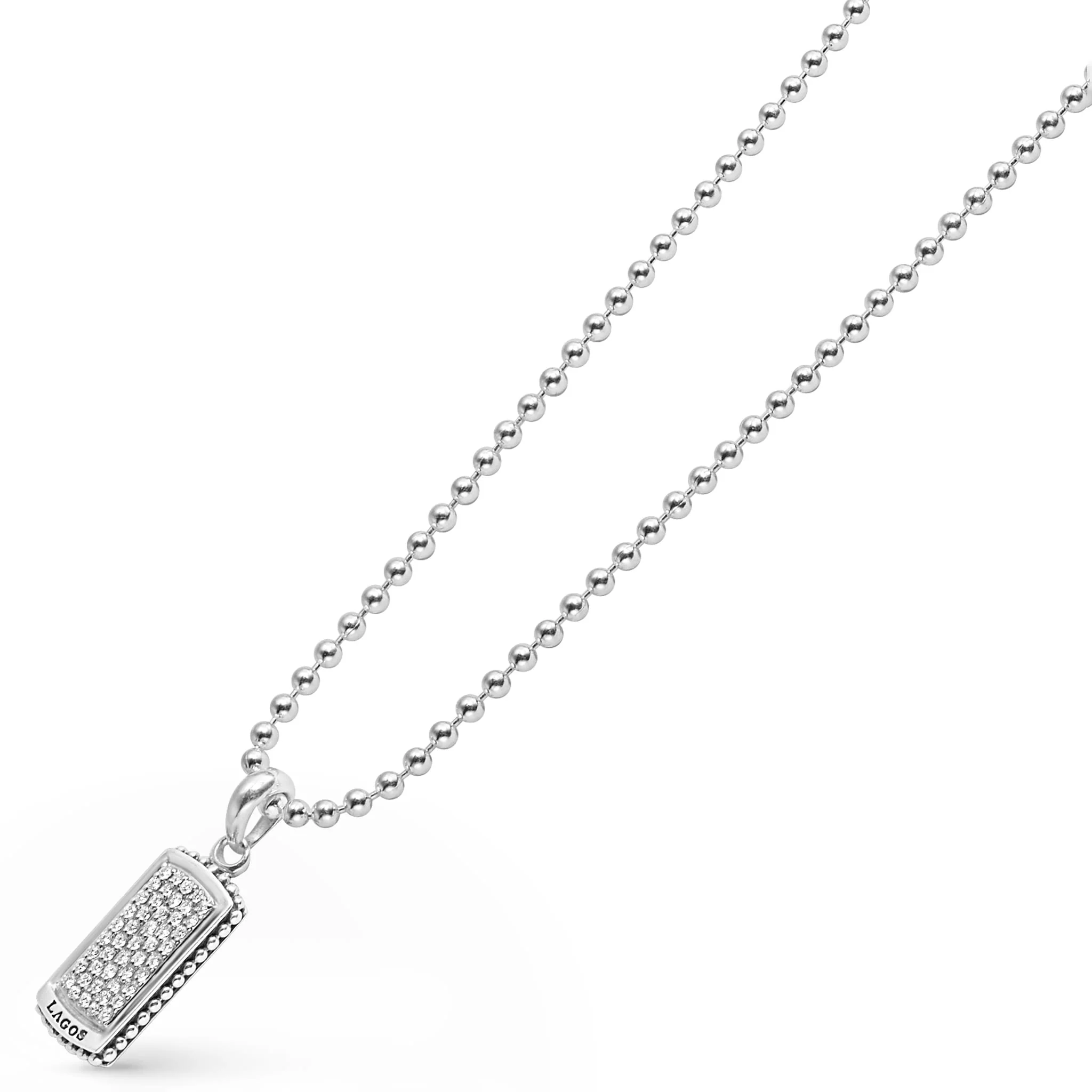 Anthem Diamond Tag Amulet Necklace - Image 4