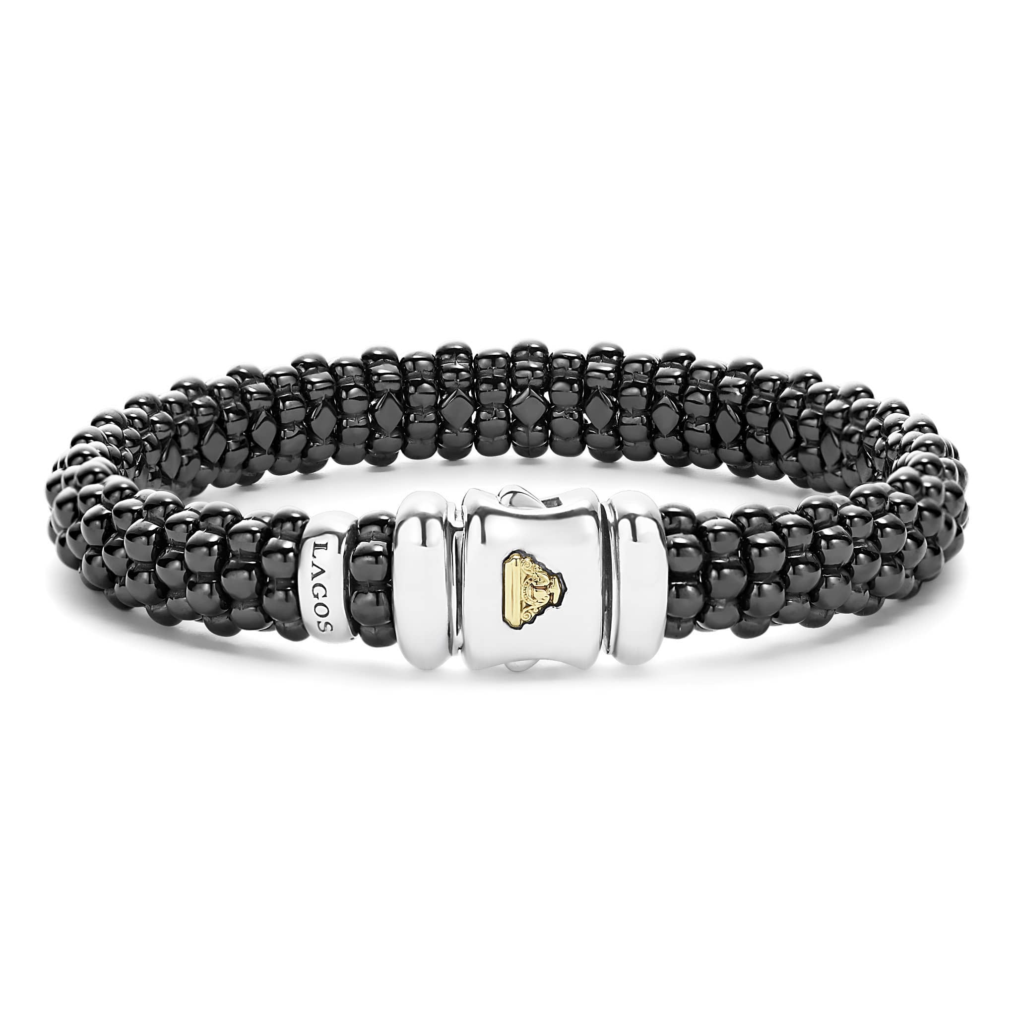 Black Caviar Black Ceramic Beaded Bracelet | 9mm - Image 5