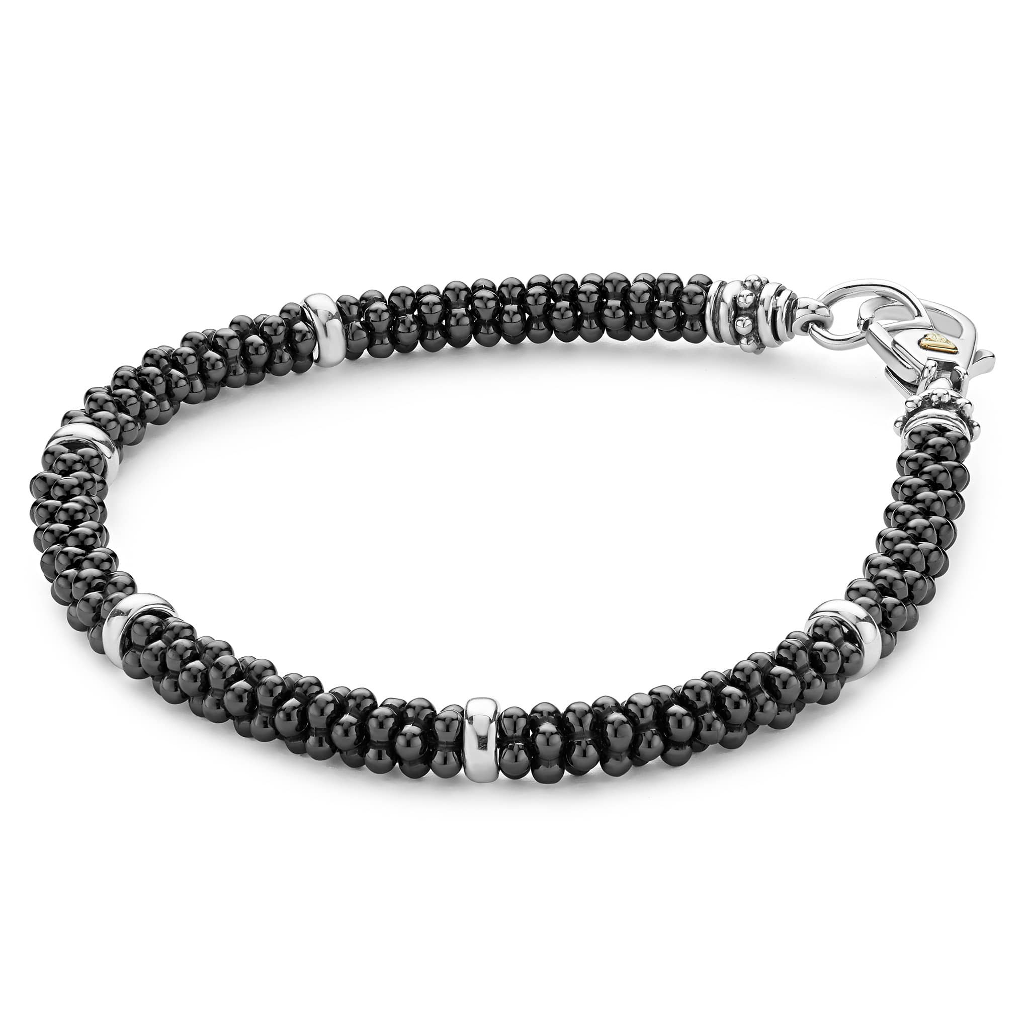 Black Caviar Black Five Silver Station Ceramic Bracelet | 5mm - Image 3