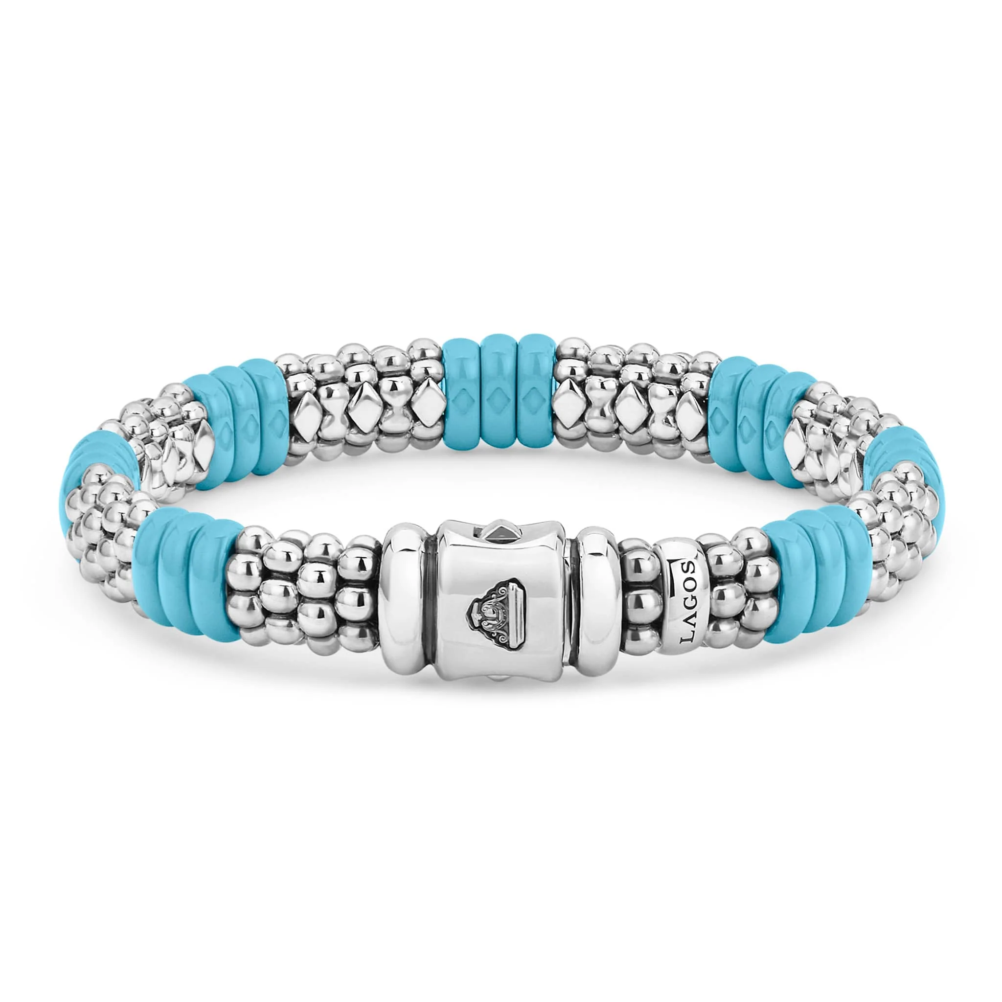 Blue Caviar Blue Ceramic Caviar Beaded Bracelet | 9mm - Image 5