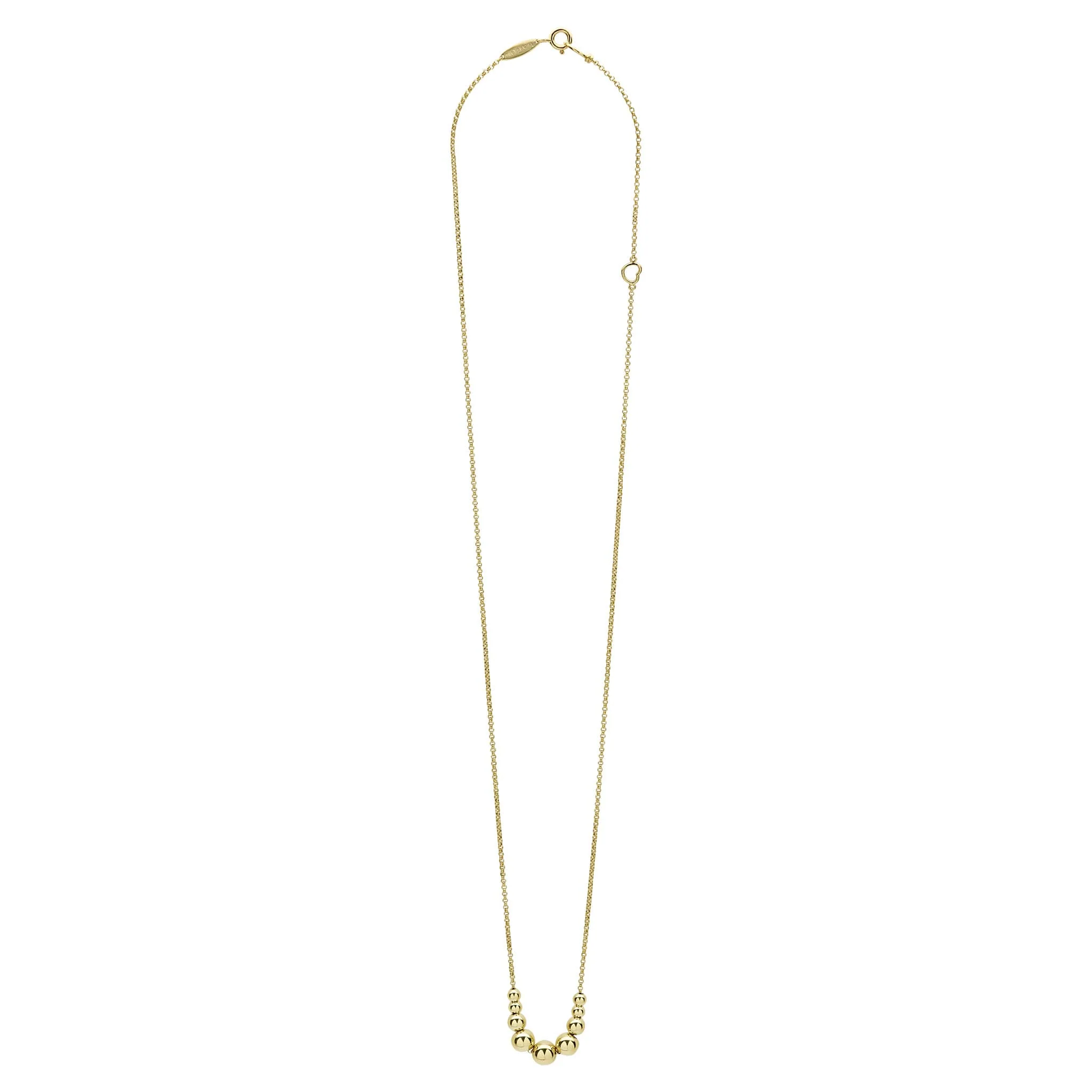Caviar Gold 18K Gold Graduated Bead Necklace - Image 3