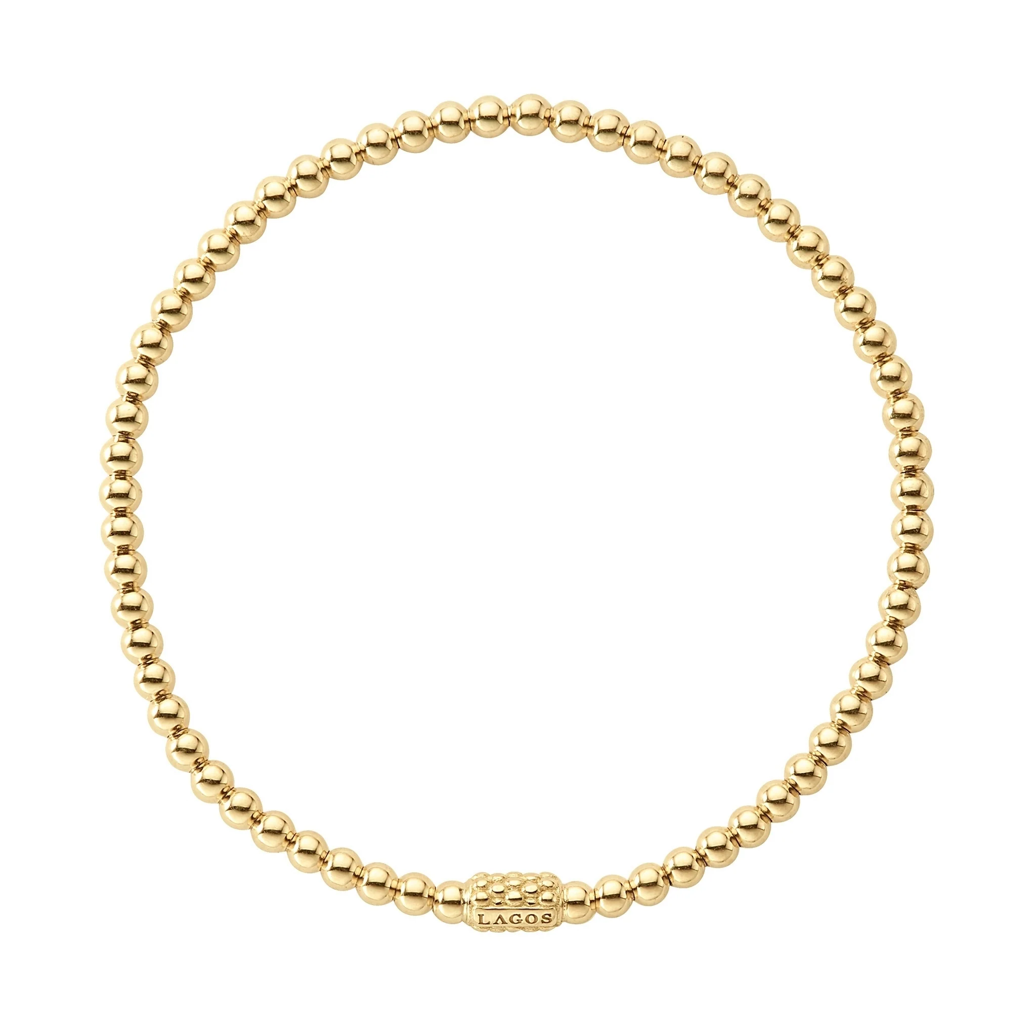 Caviar Gold 18K Gold Bead Bracelet | 3mm - Image 3
