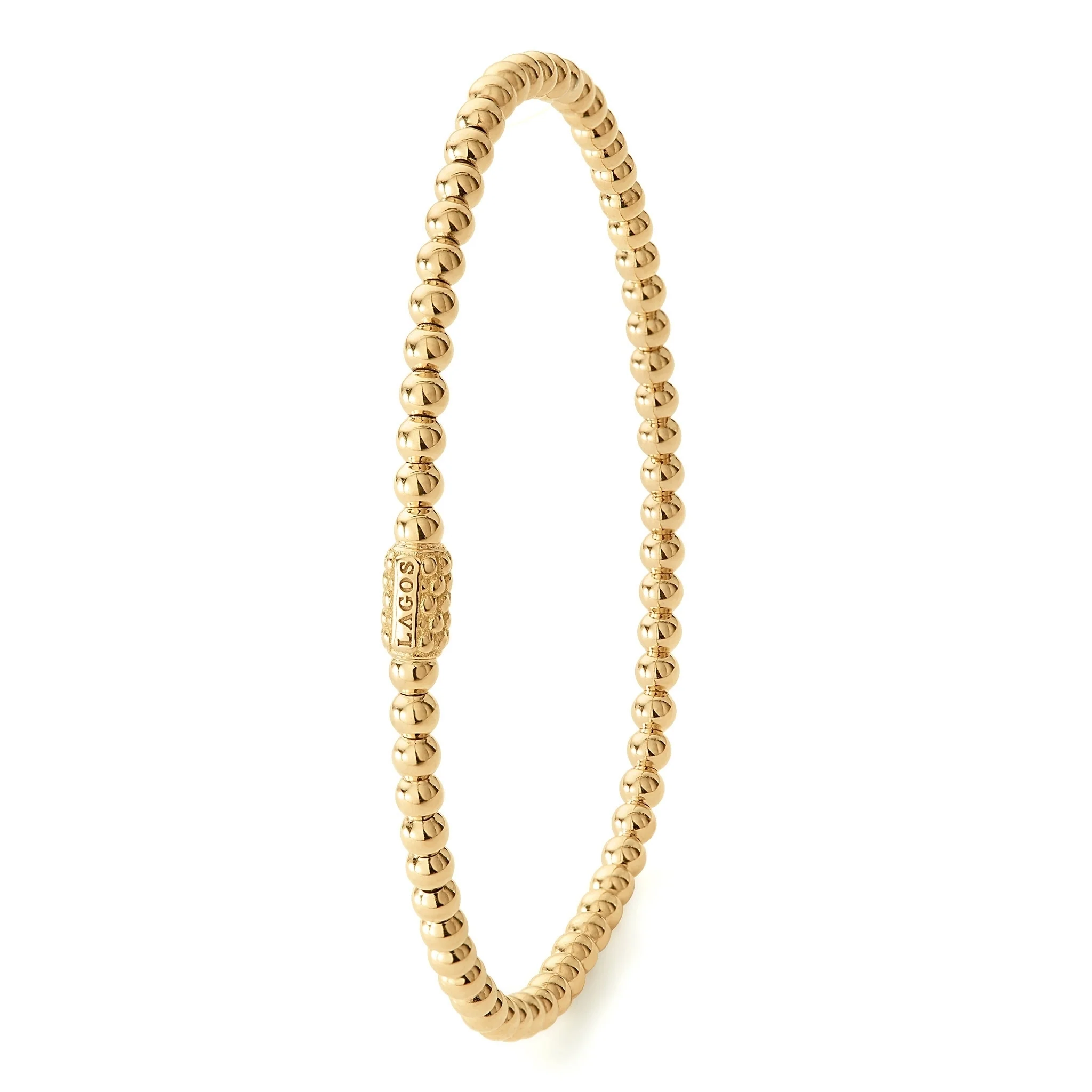 Caviar Gold 18K Gold Bead Bracelet | 3mm - Image 4