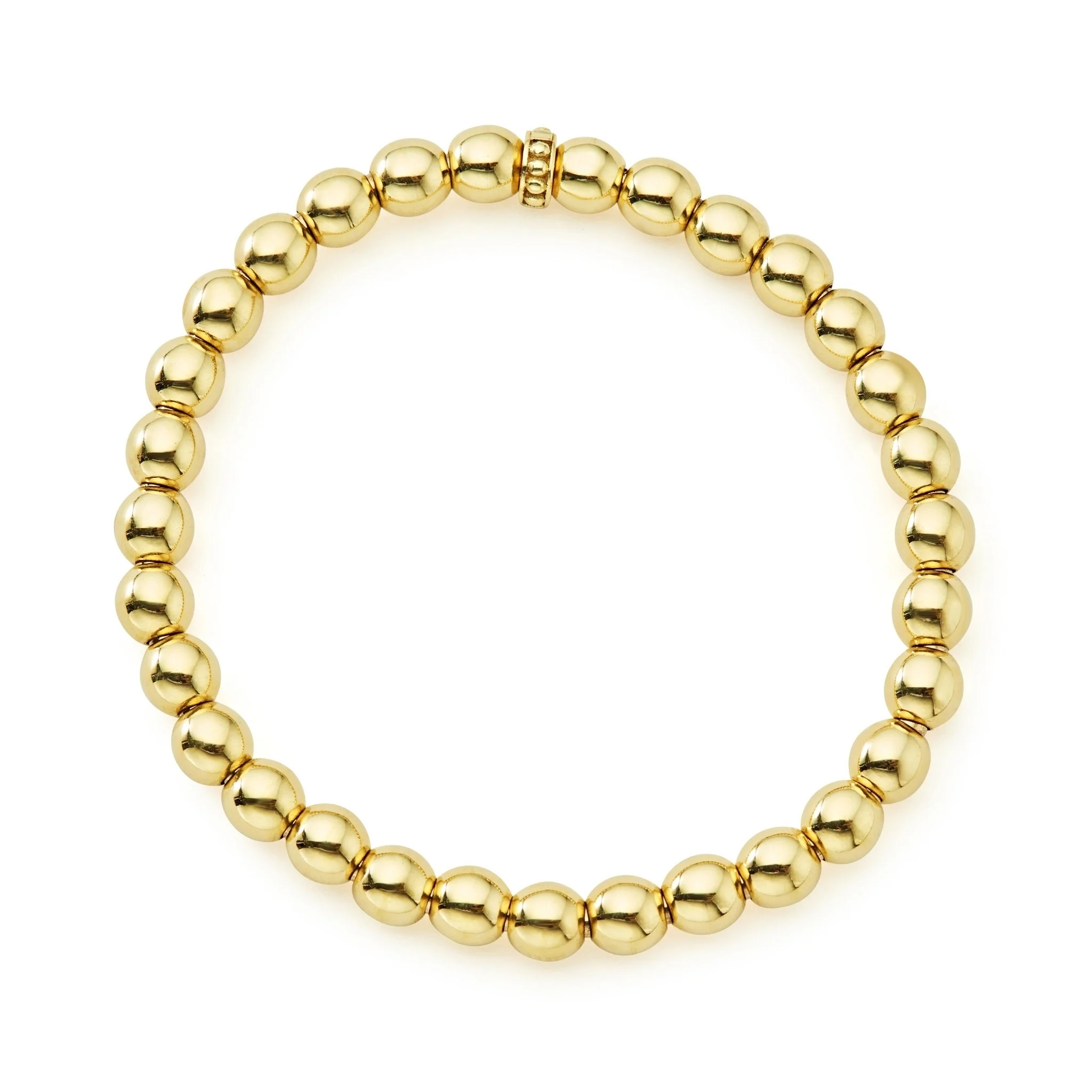 Caviar Gold 18K Gold Bead Bracelet | 6mm - Image 3