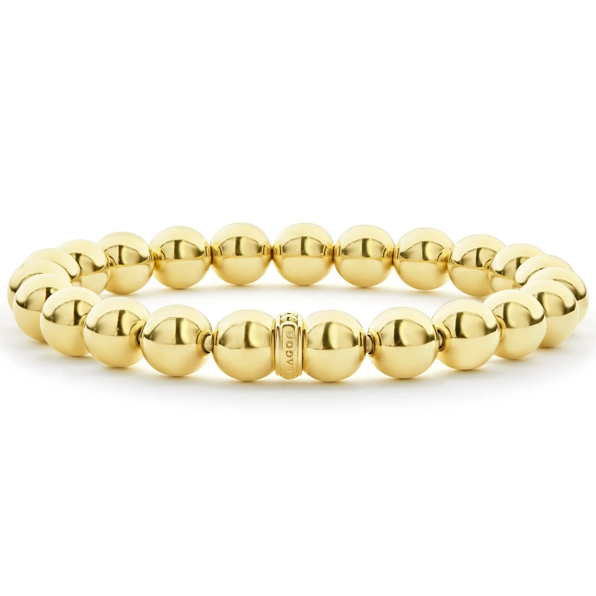 Caviar Gold 18K Gold Bead Bracelet | 8mm - Image 3