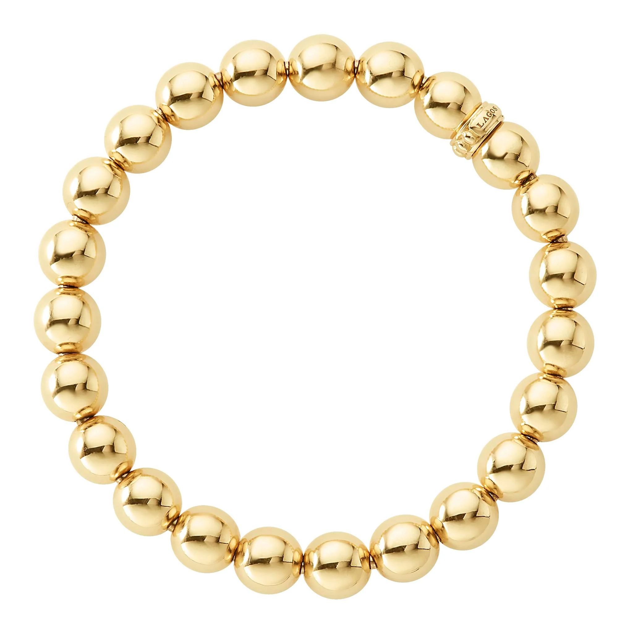 Caviar Gold 18K Gold Bead Bracelet | 8mm - Image 4