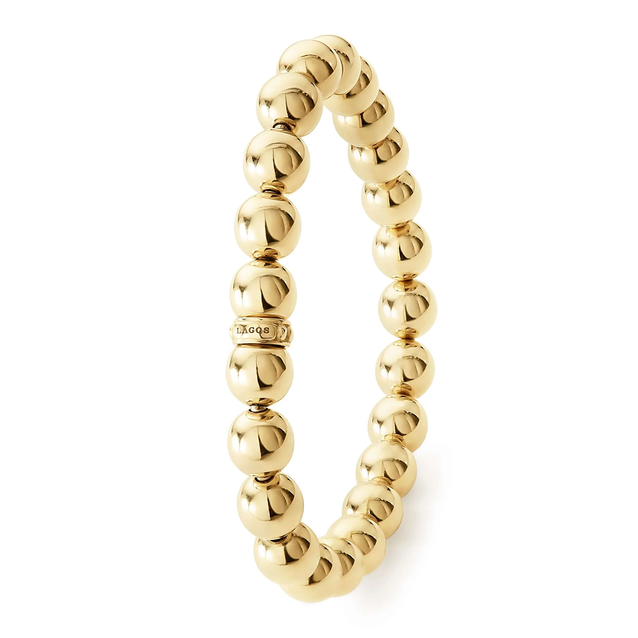 Caviar Gold 18K Gold Bead Bracelet | 8mm - Image 5