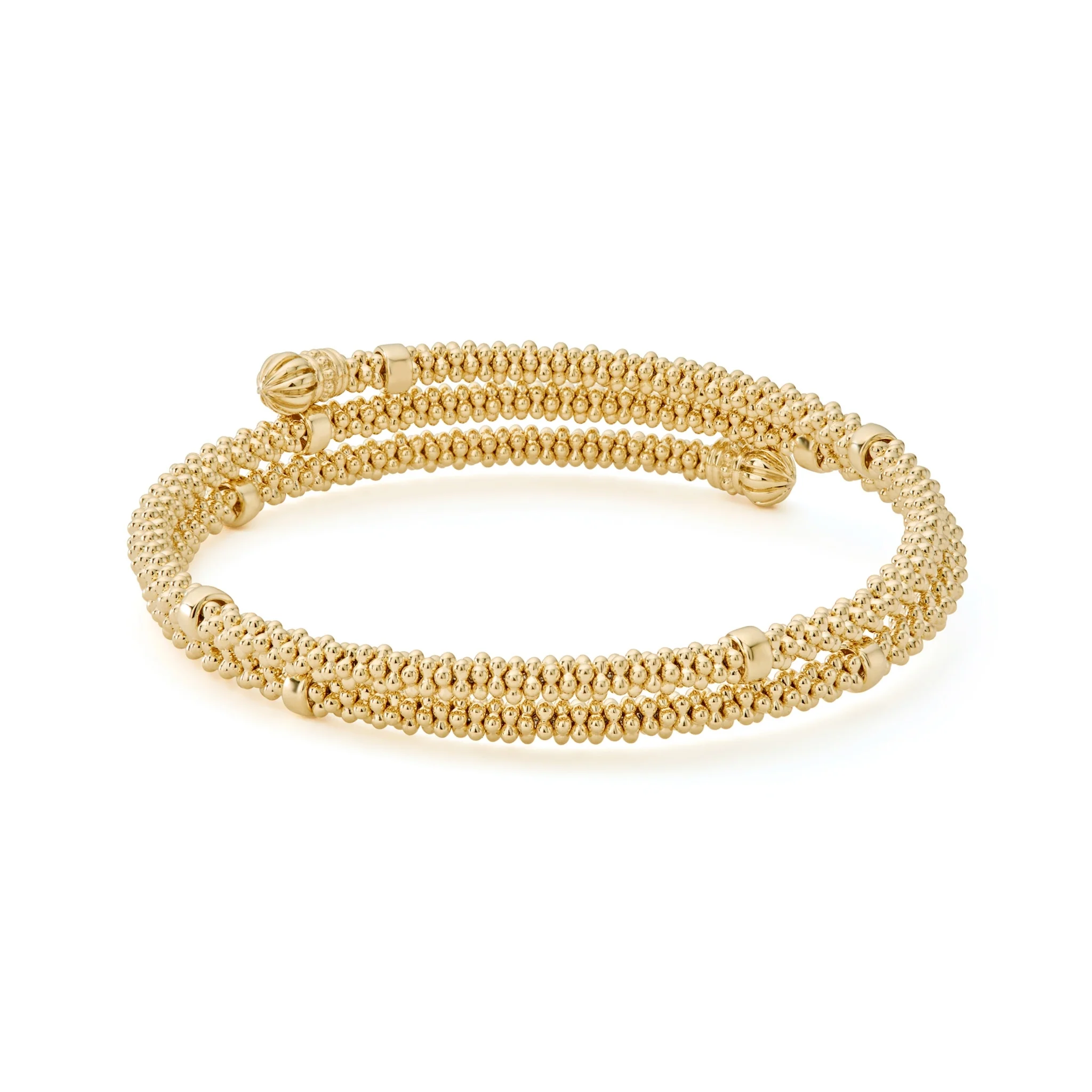 Caviar Gold 18K Gold Wrap Bracelet - Image 5
