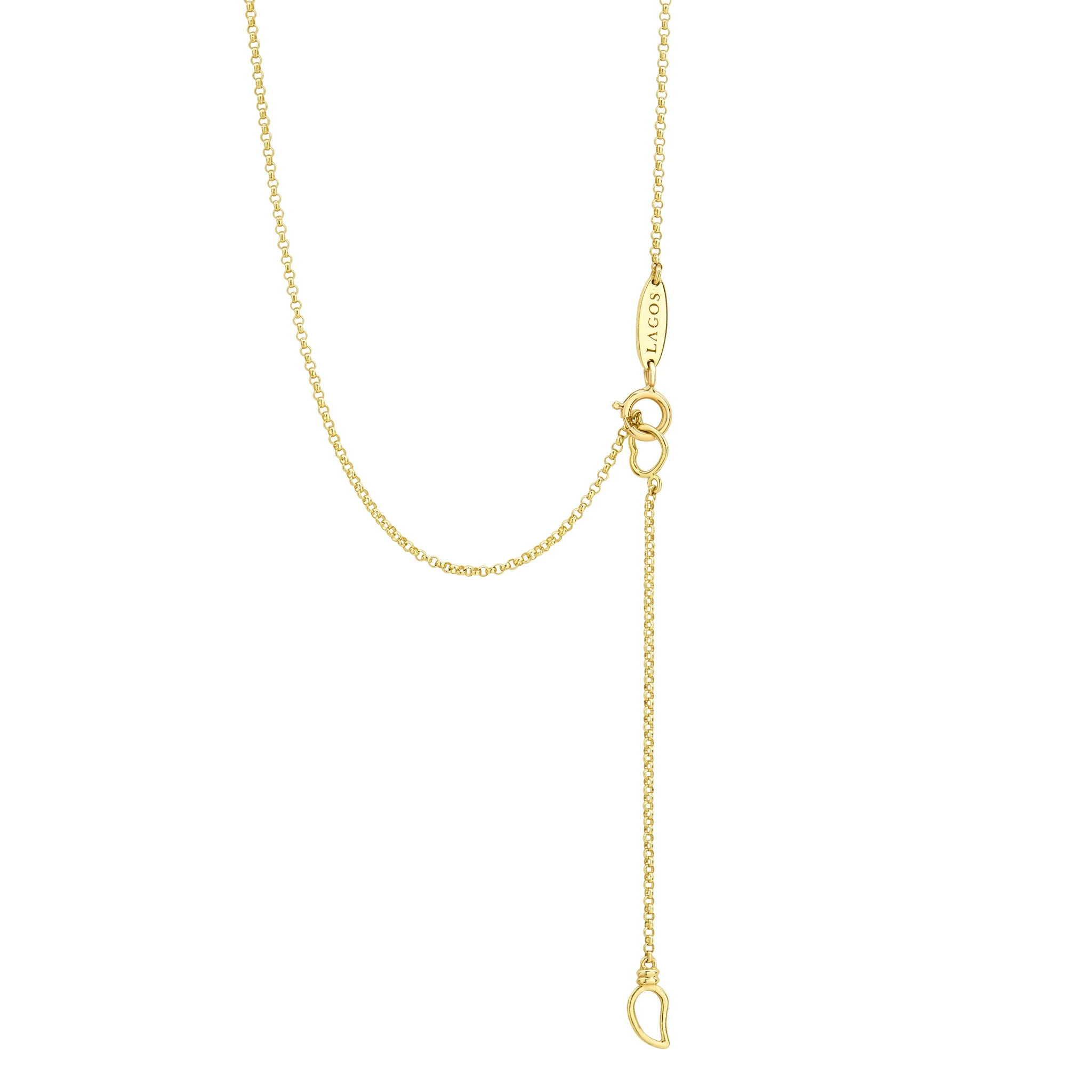 Caviar Gold 18K Gold Diamond Pendant Necklace - Image 4