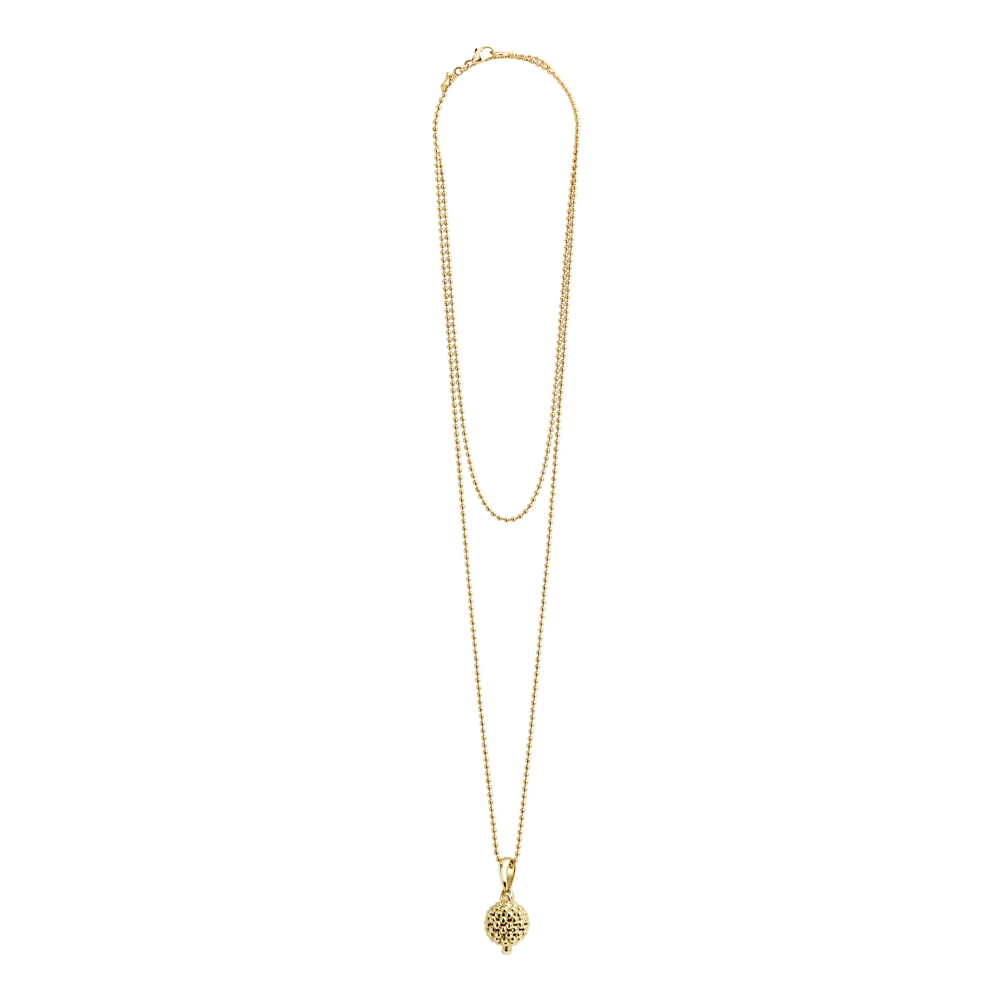 Caviar Gold 18K Gold Caviar Beaded Pendant Necklace - Image 3
