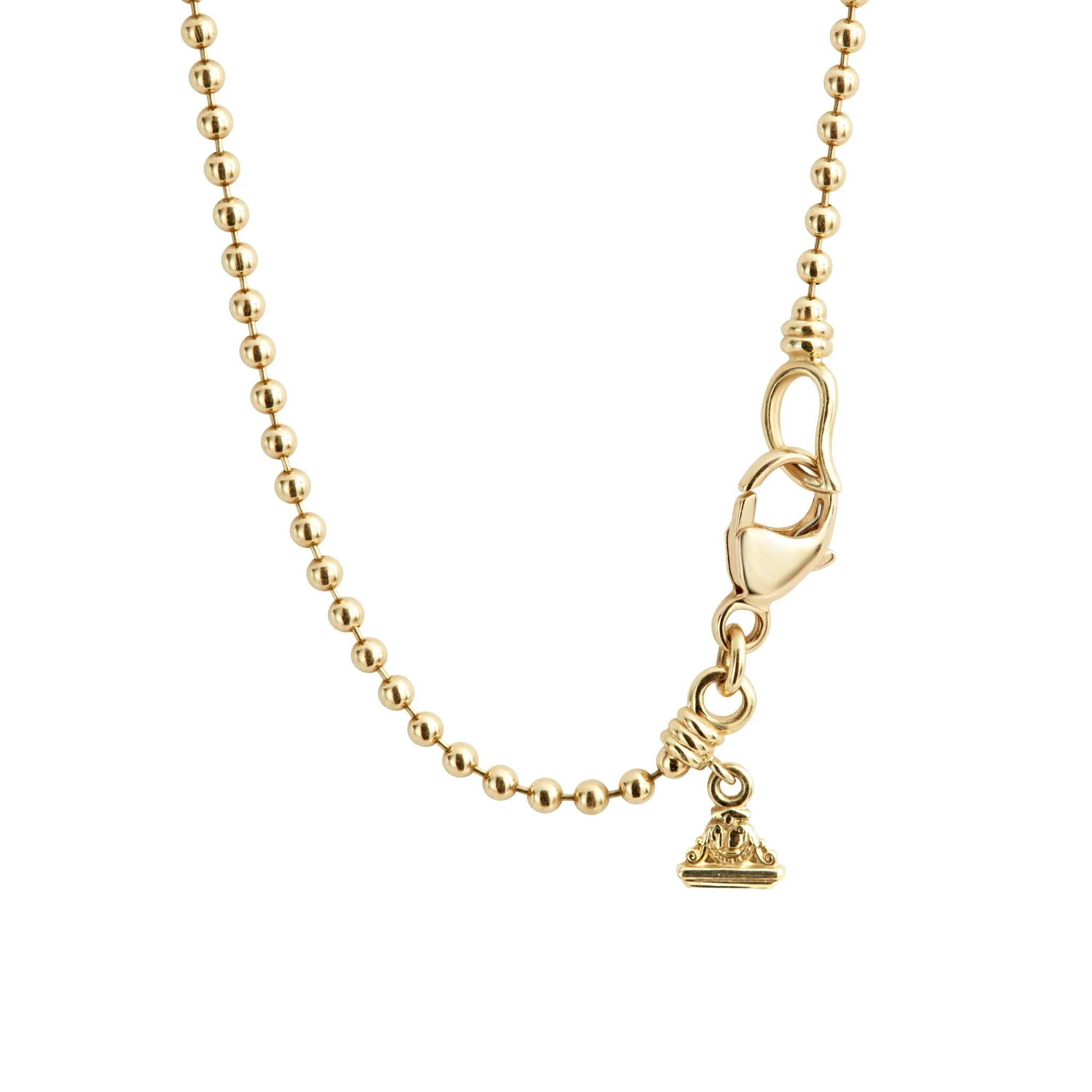 Caviar Gold 18K Gold Caviar Beaded Pendant Necklace - Image 4