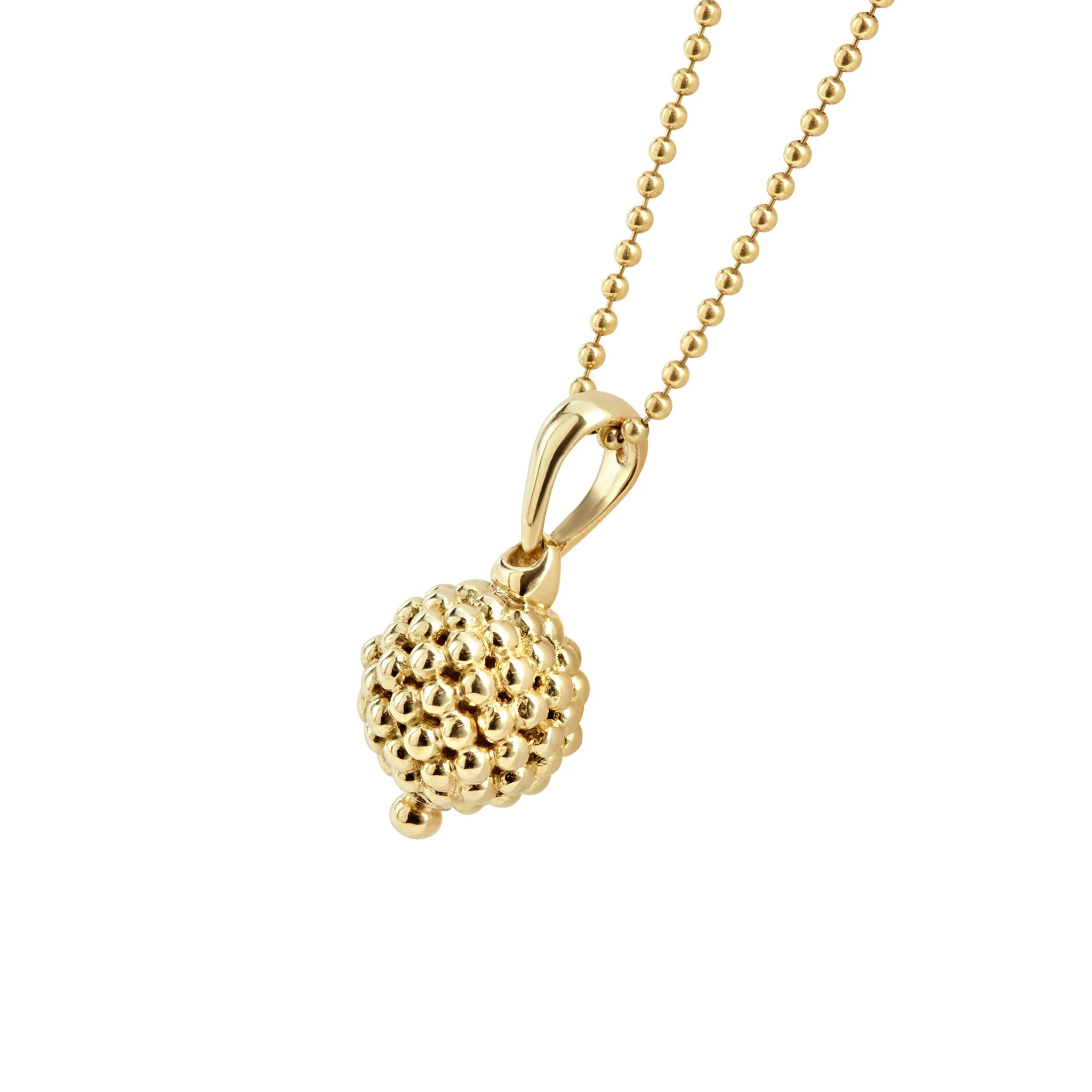 Caviar Gold 18K Gold Caviar Beaded Pendant Necklace - Image 5