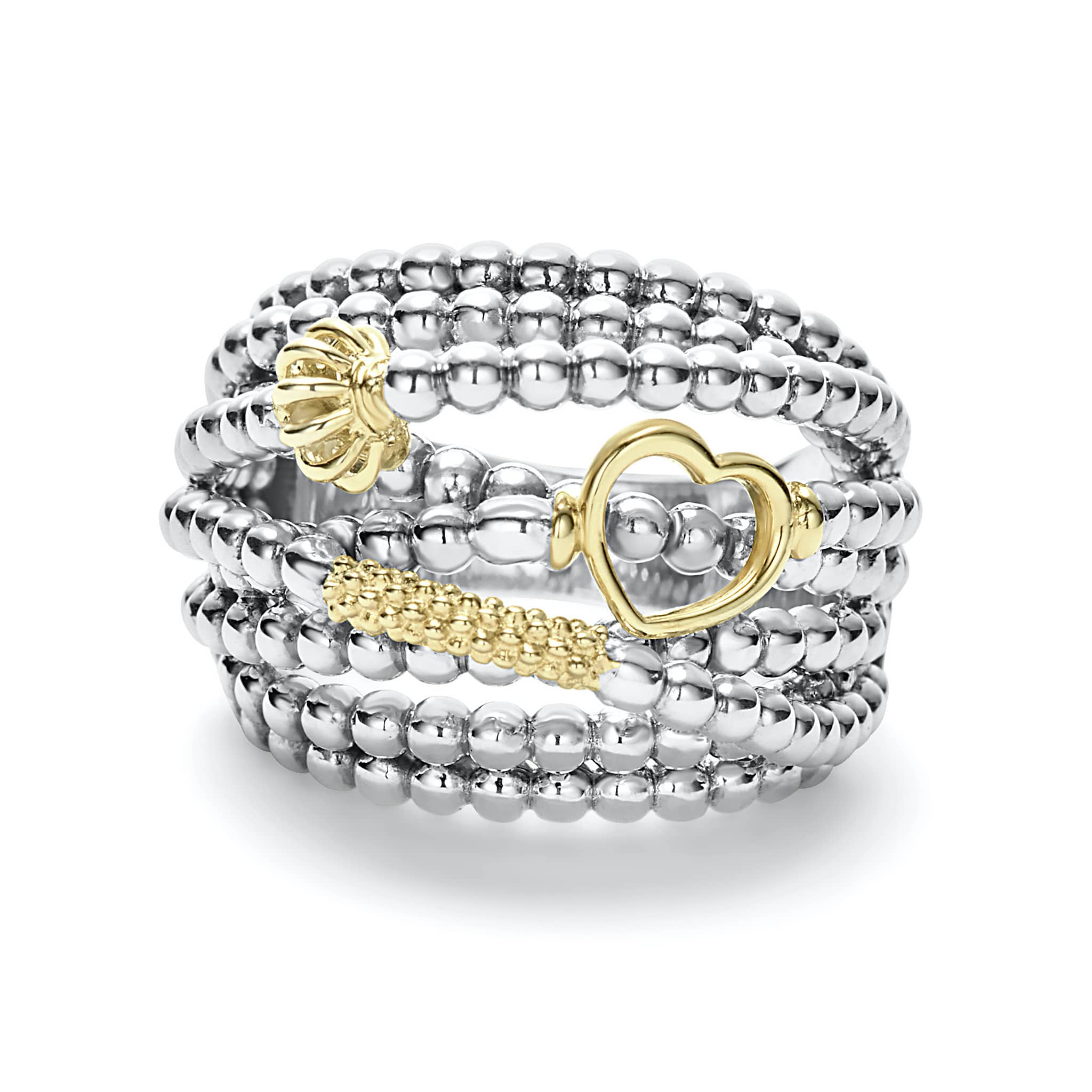 Caviar Icon Two-Tone Caviar Statement Ring - Image 3