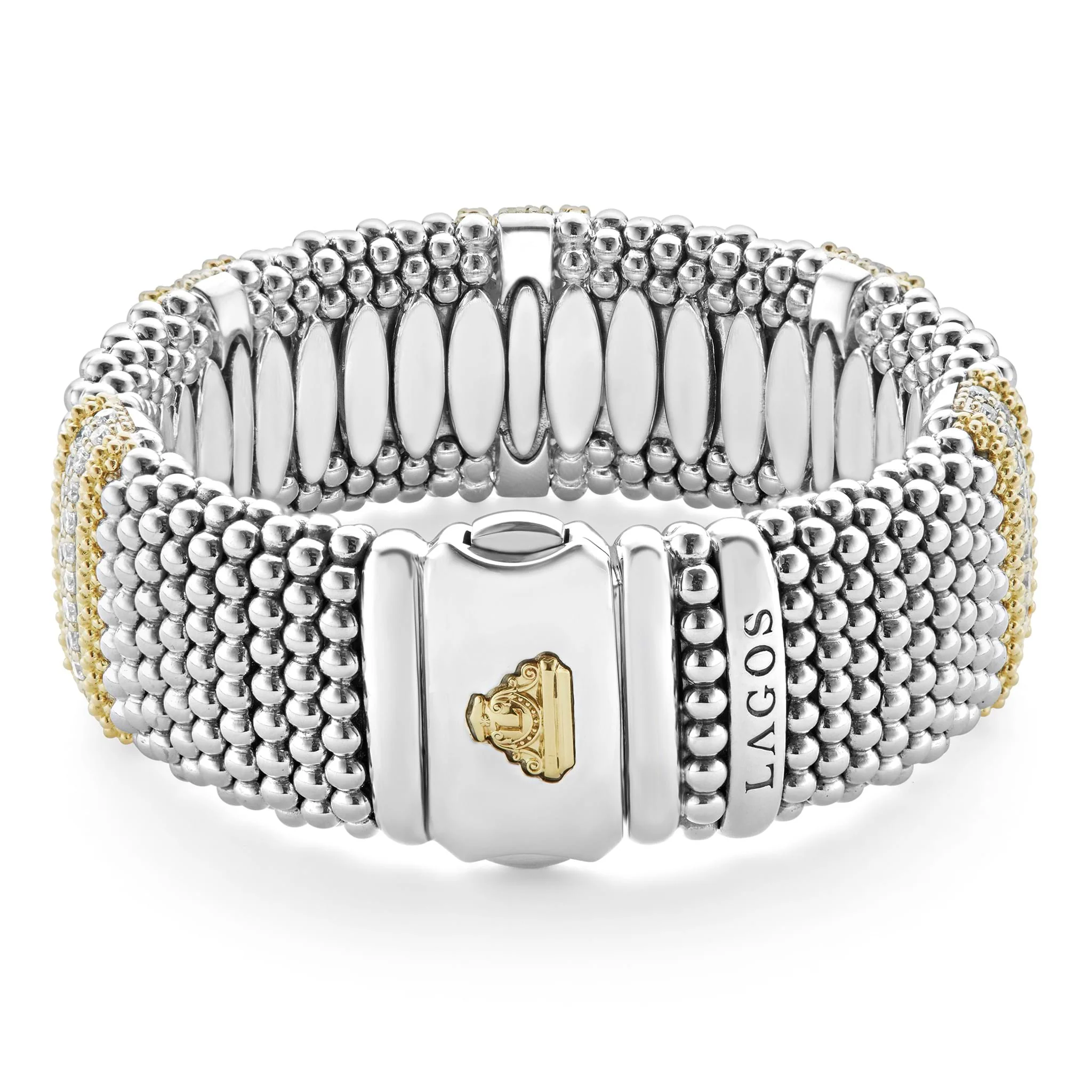Caviar Lux Five Station Diamond Caviar Bracelet | 23mm - Image 6