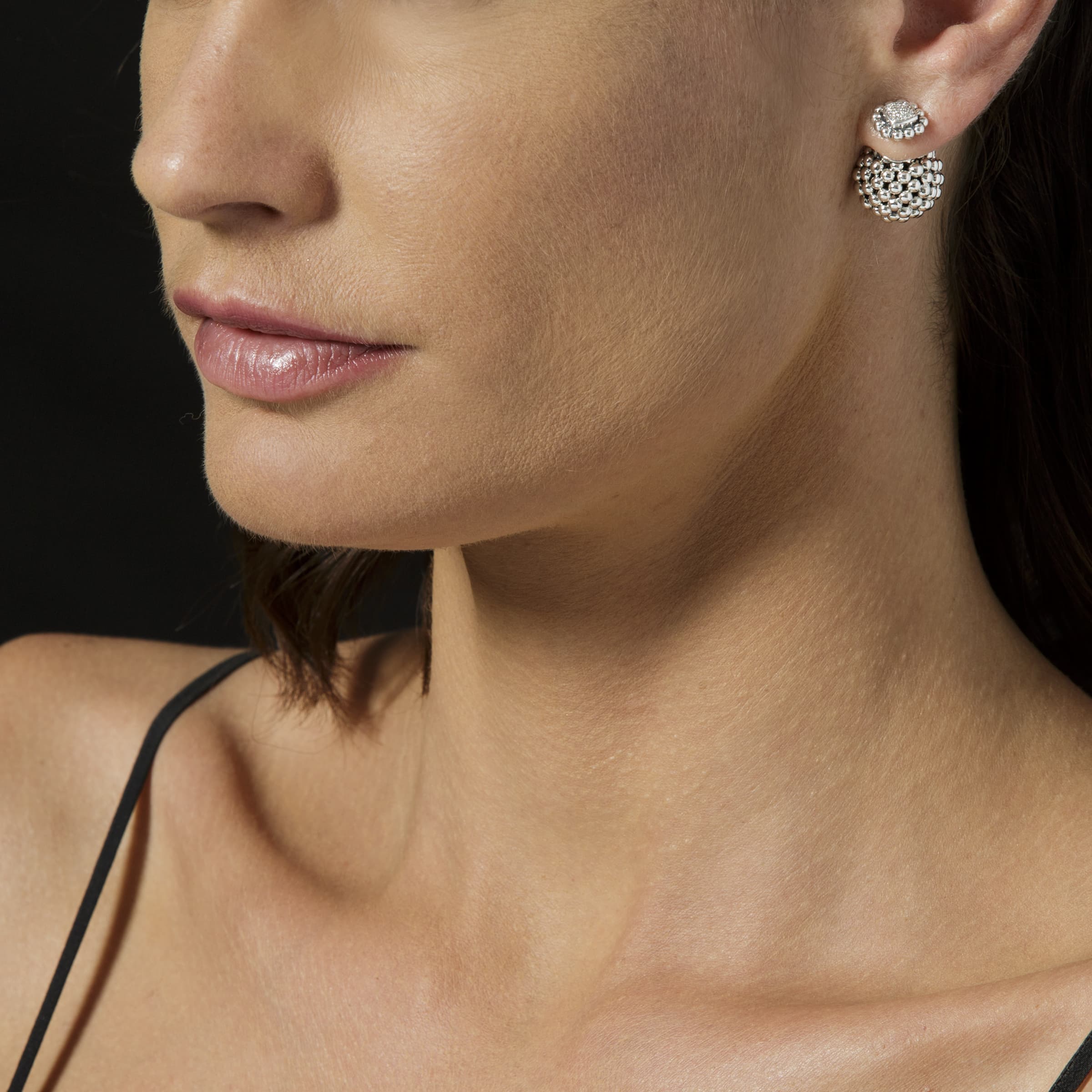 Caviar Spark Caviar Square Diamond Stud Earrings - Image 7