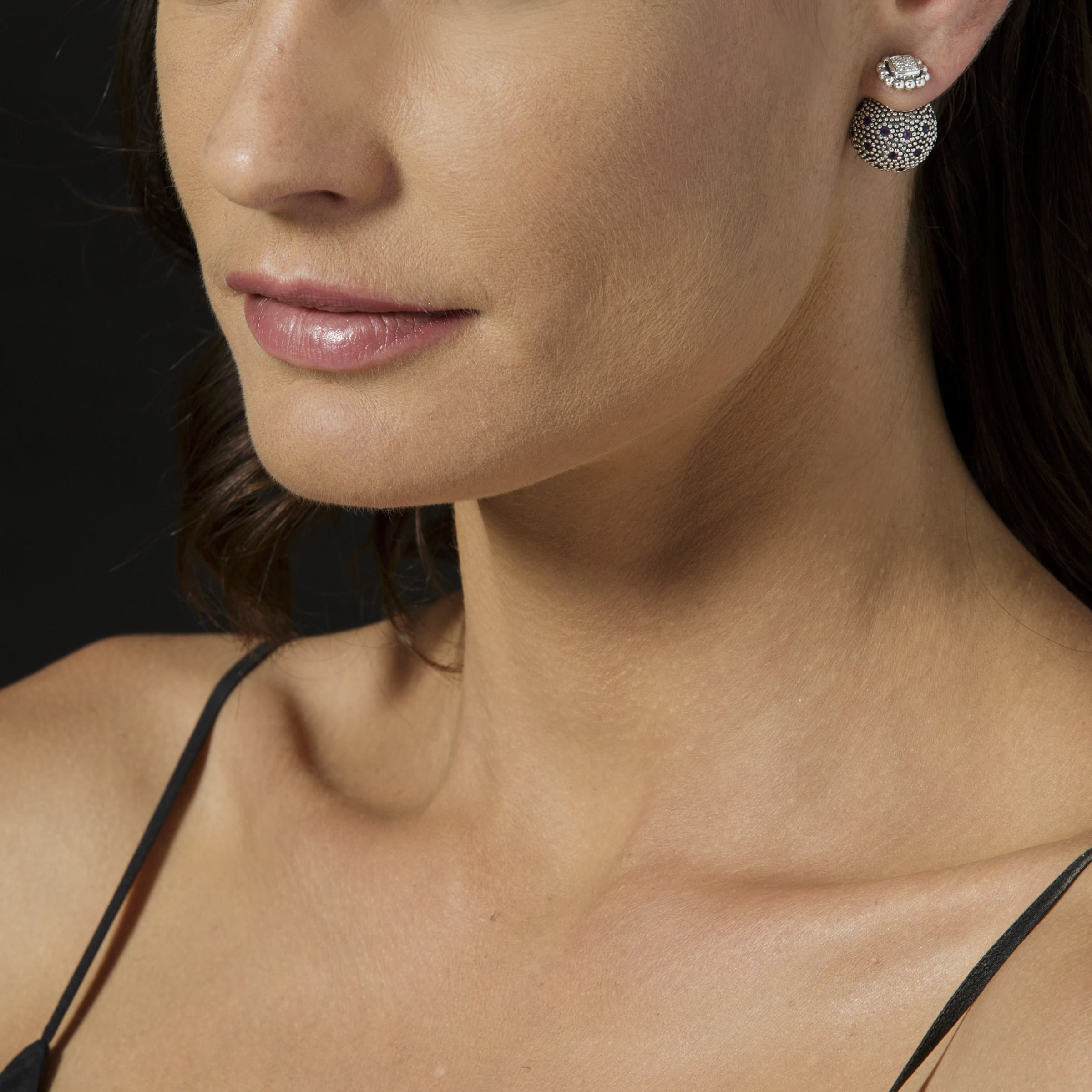 Caviar Spark Caviar Square Diamond Stud Earrings - Image 8