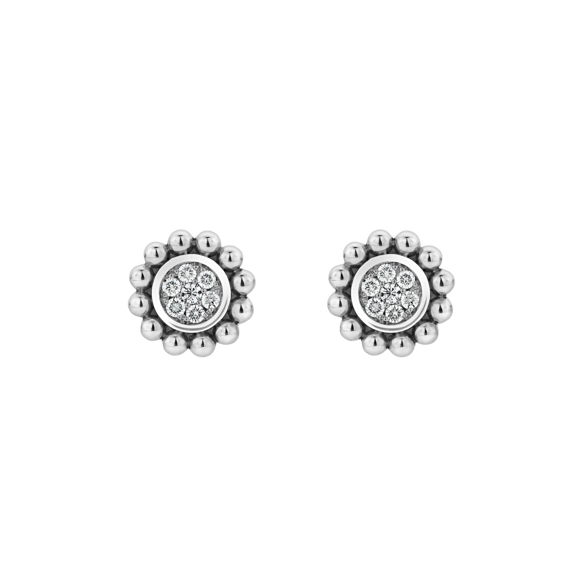 Caviar Spark Caviar Circle Diamond Stud Earrings - Image 3