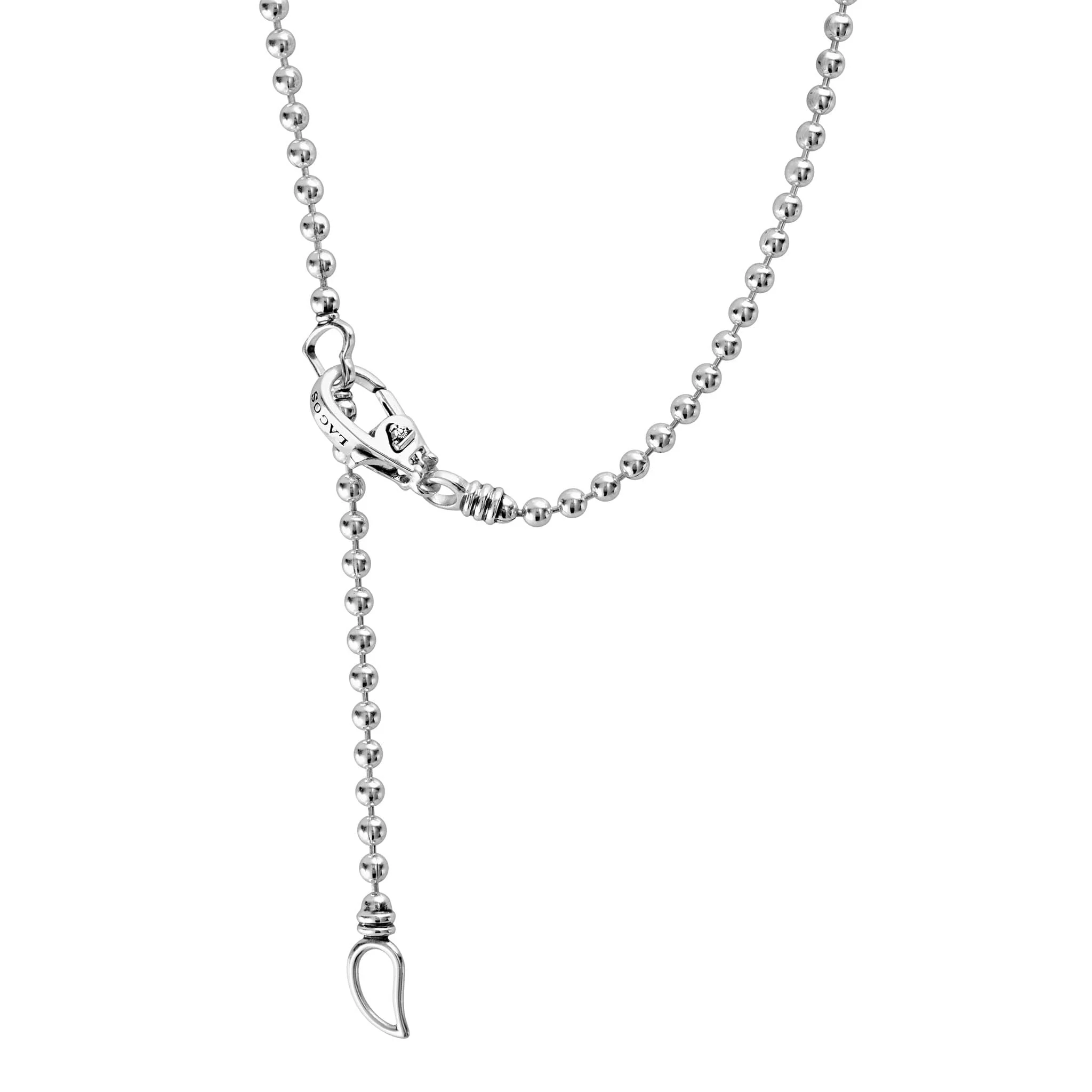 Caviar Spark Large Station Diamond Beaded Necklace - Image 4