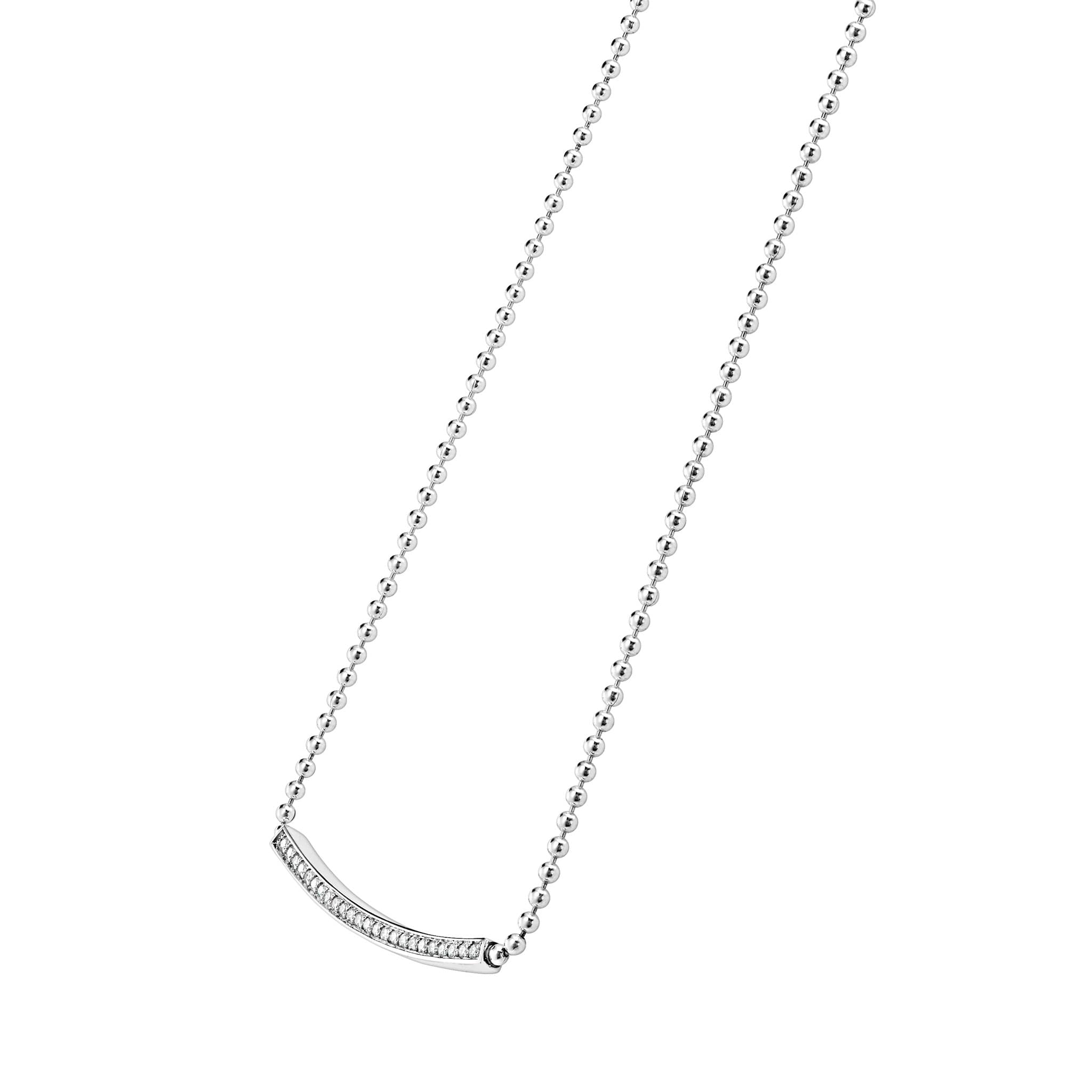 Caviar Spark Large Station Diamond Beaded Necklace - Image 5