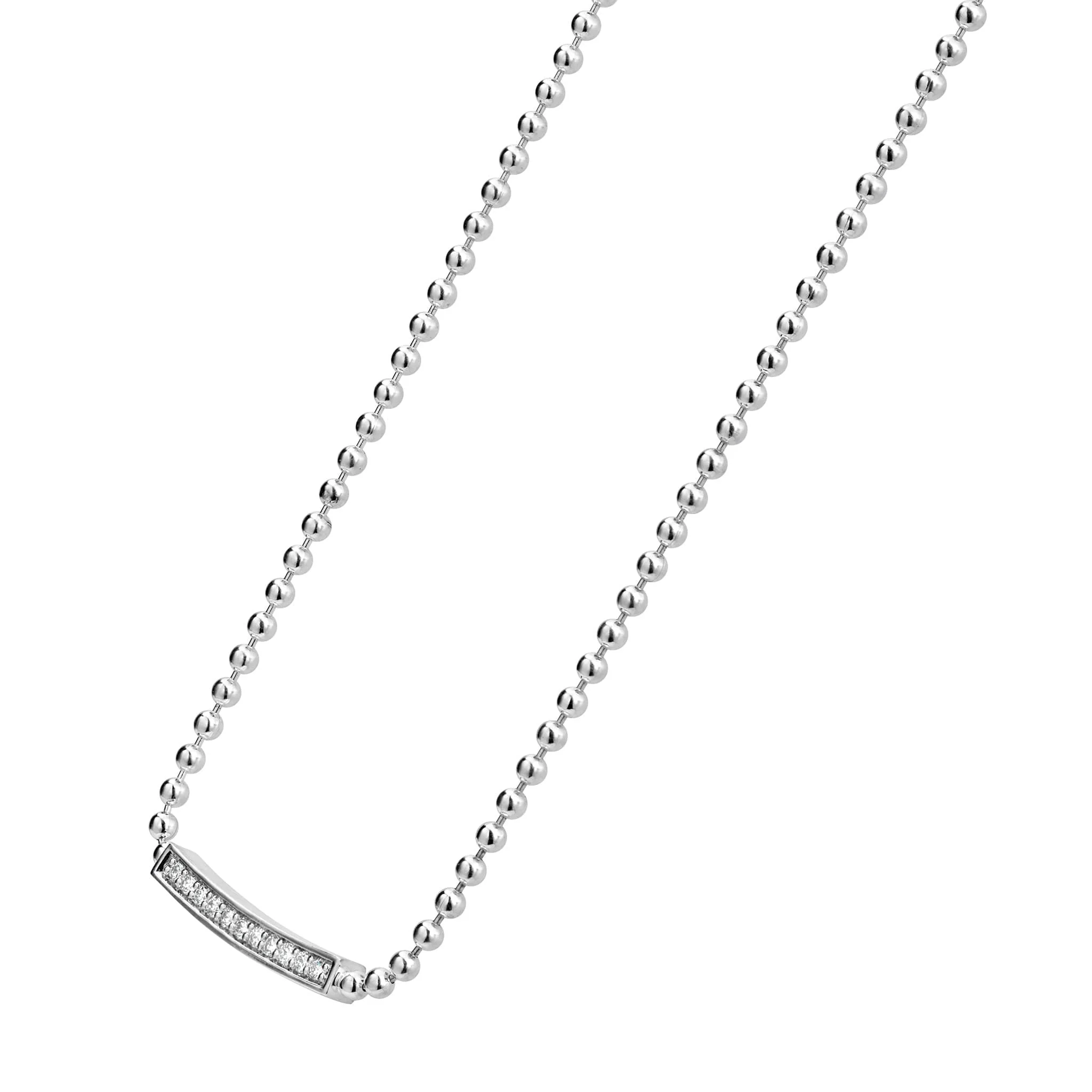 Caviar Spark Small Station Diamond Beaded Necklace - Image 5
