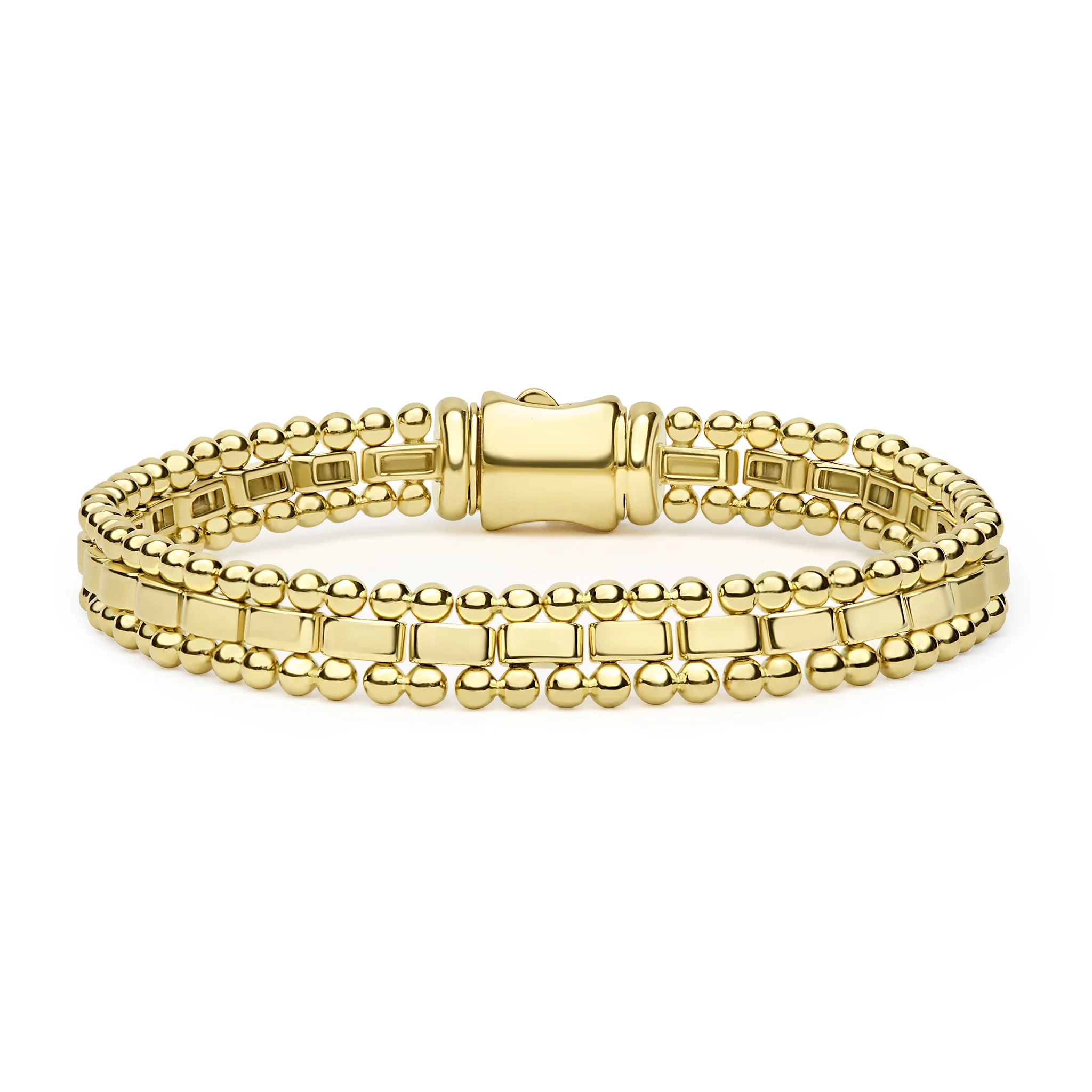 Caviar Spark 18K Gold Link Bracelet
