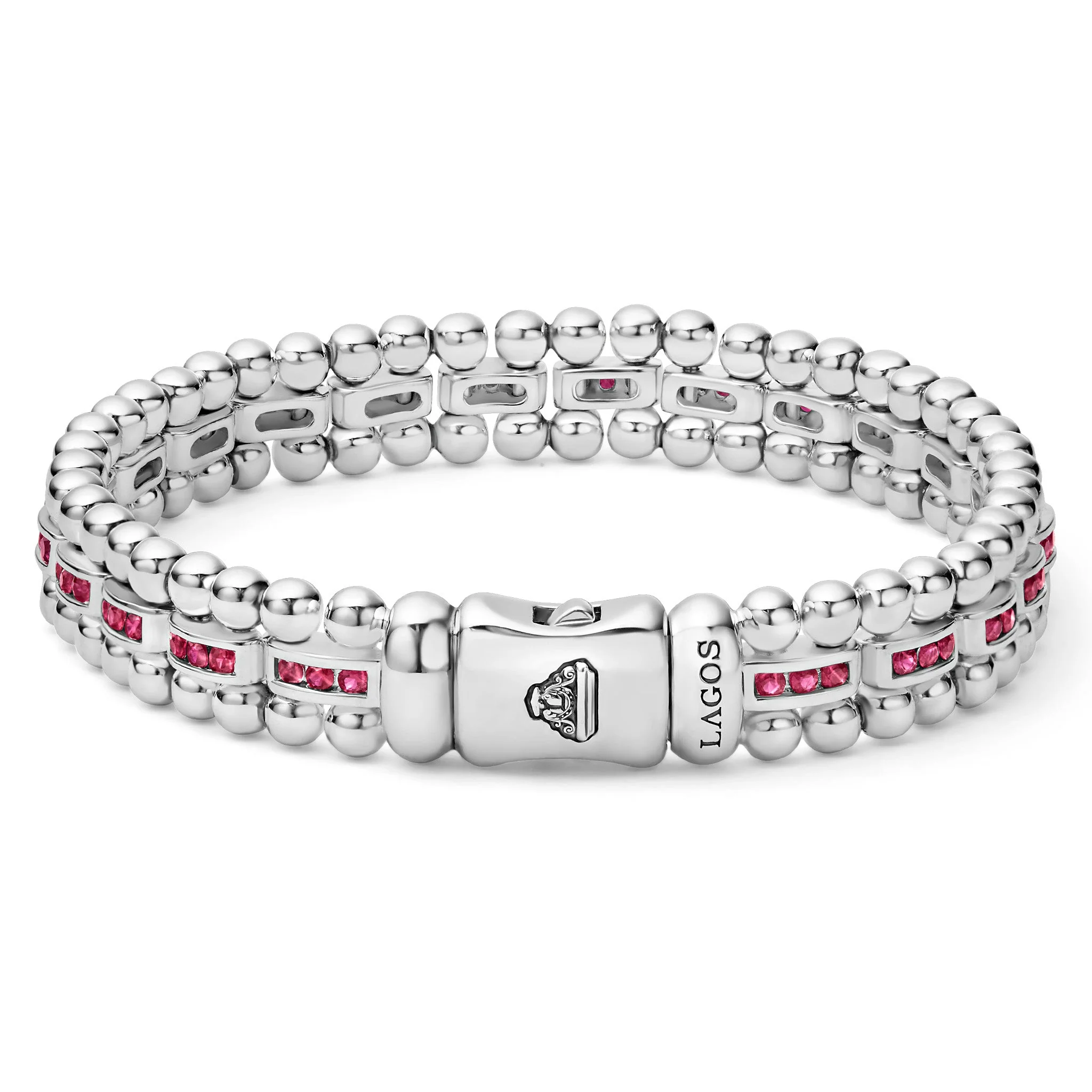 Caviar Spark Ruby Link Bracelet - Image 3