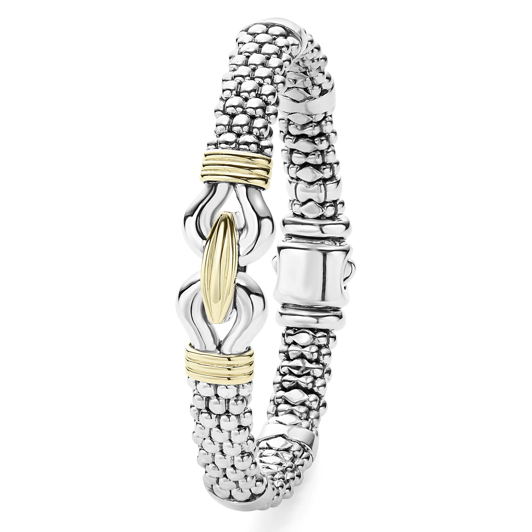 Derby Two-Tone Caviar Buckle Bracelet | 9mm - Image 3