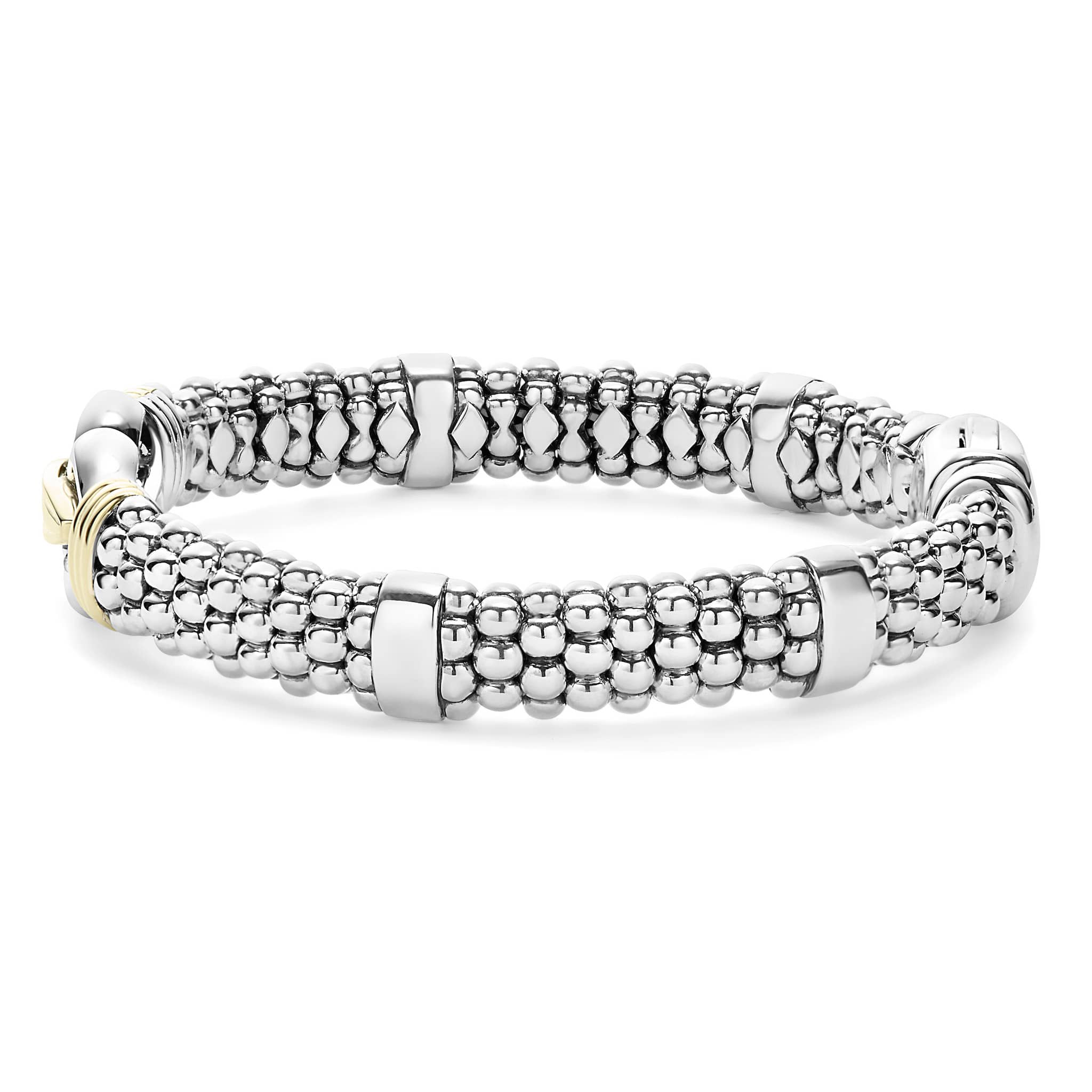 Derby Two-Tone Caviar Buckle Bracelet | 9mm - Image 4