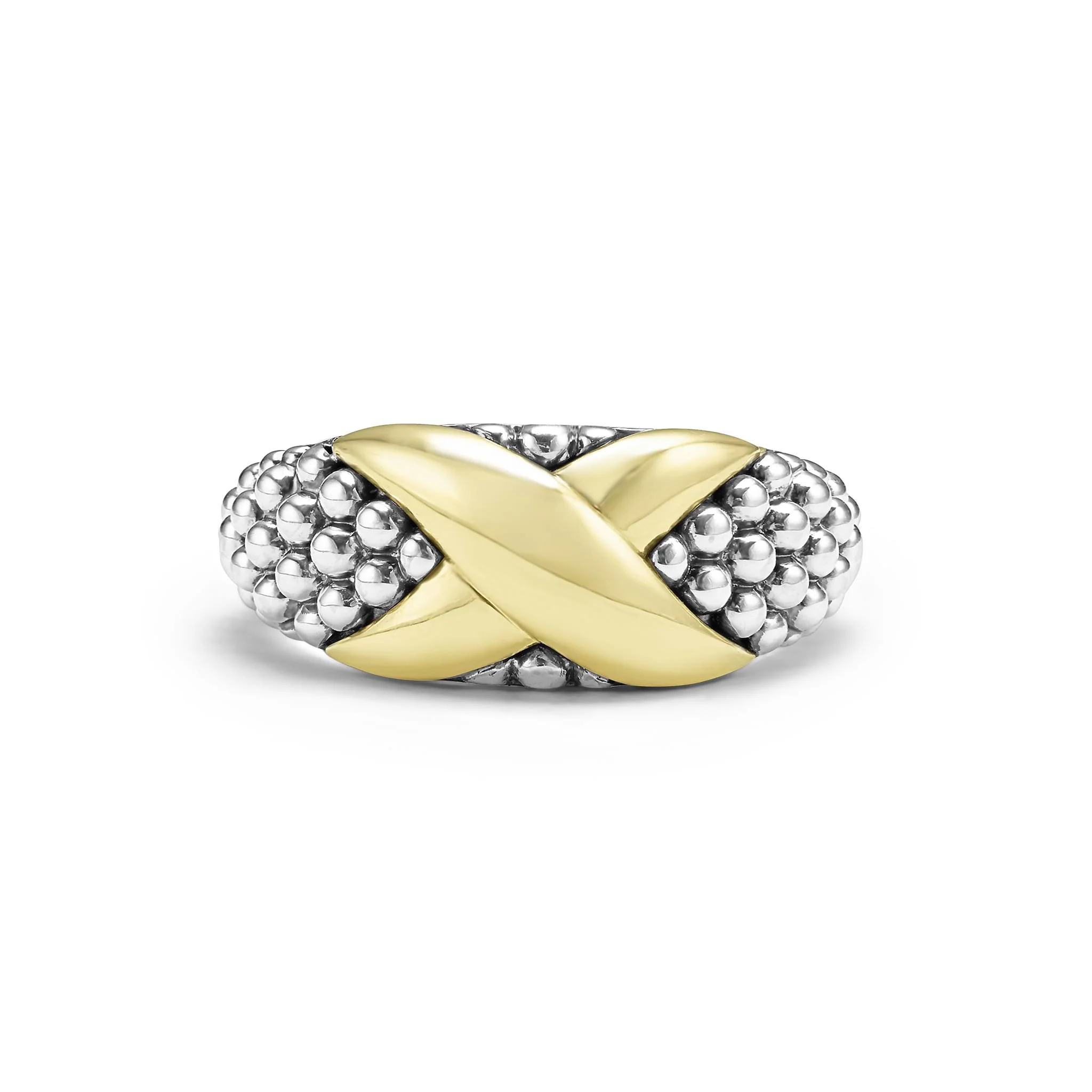 Embrace Two-Tone X Caviar Ring - Image 3
