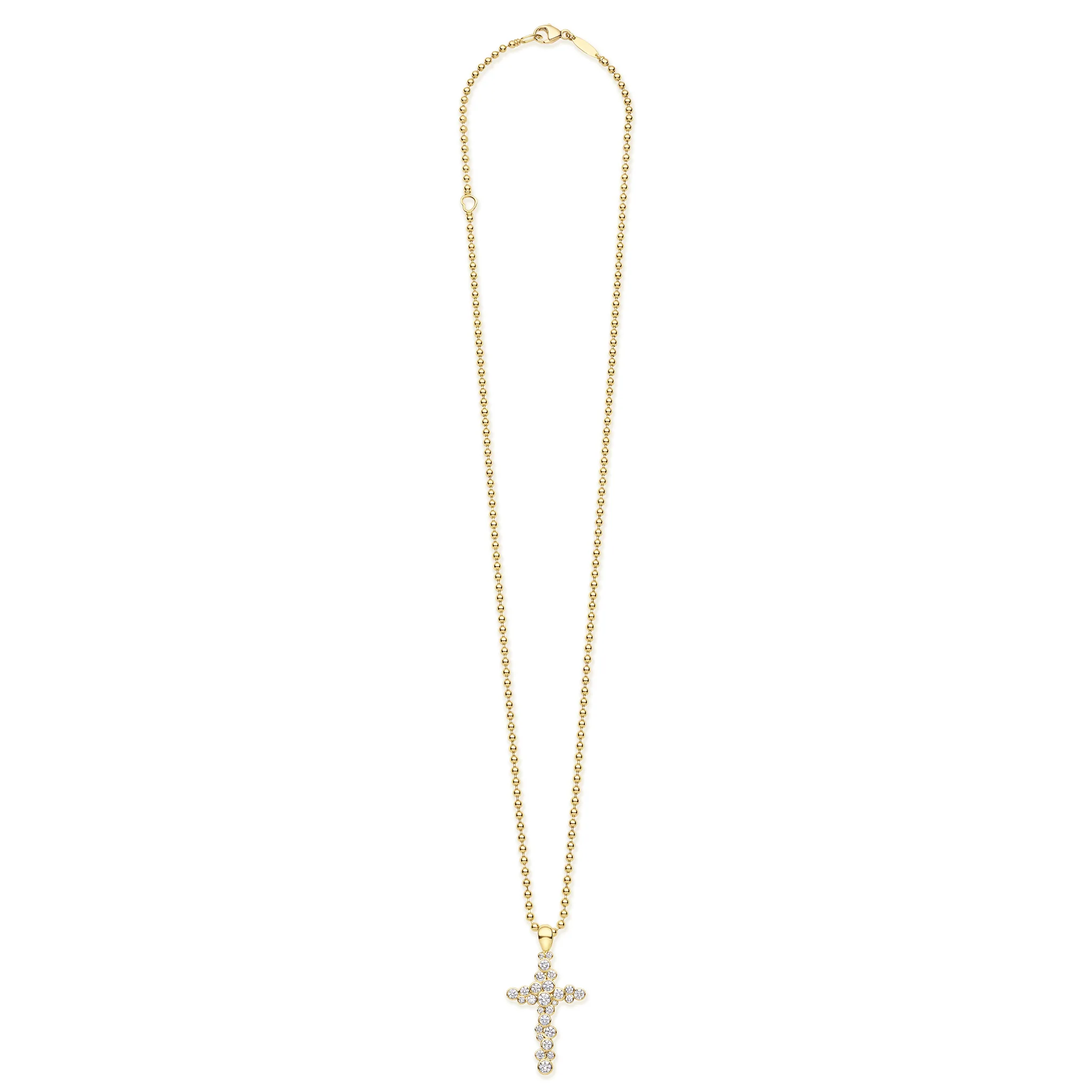 Fizz 18K Gold Diamond Cross Pendant Necklace (Studio) - Image 3