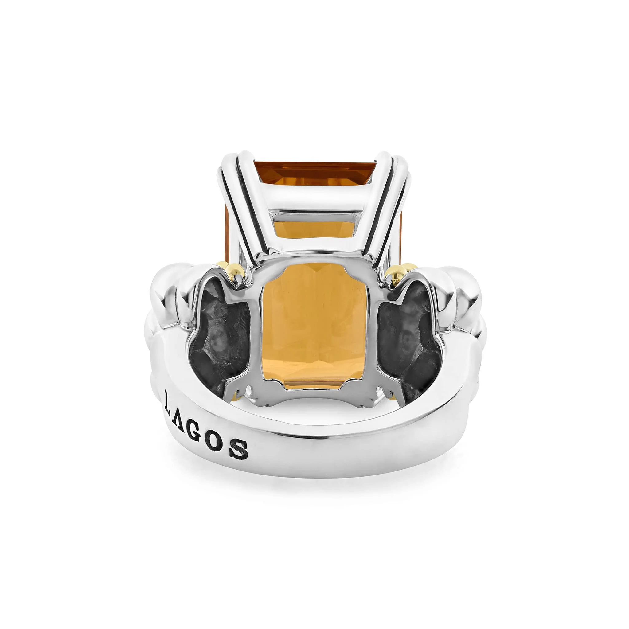 Glacier Large Emerald-Cut Citrine Ring - Image 5