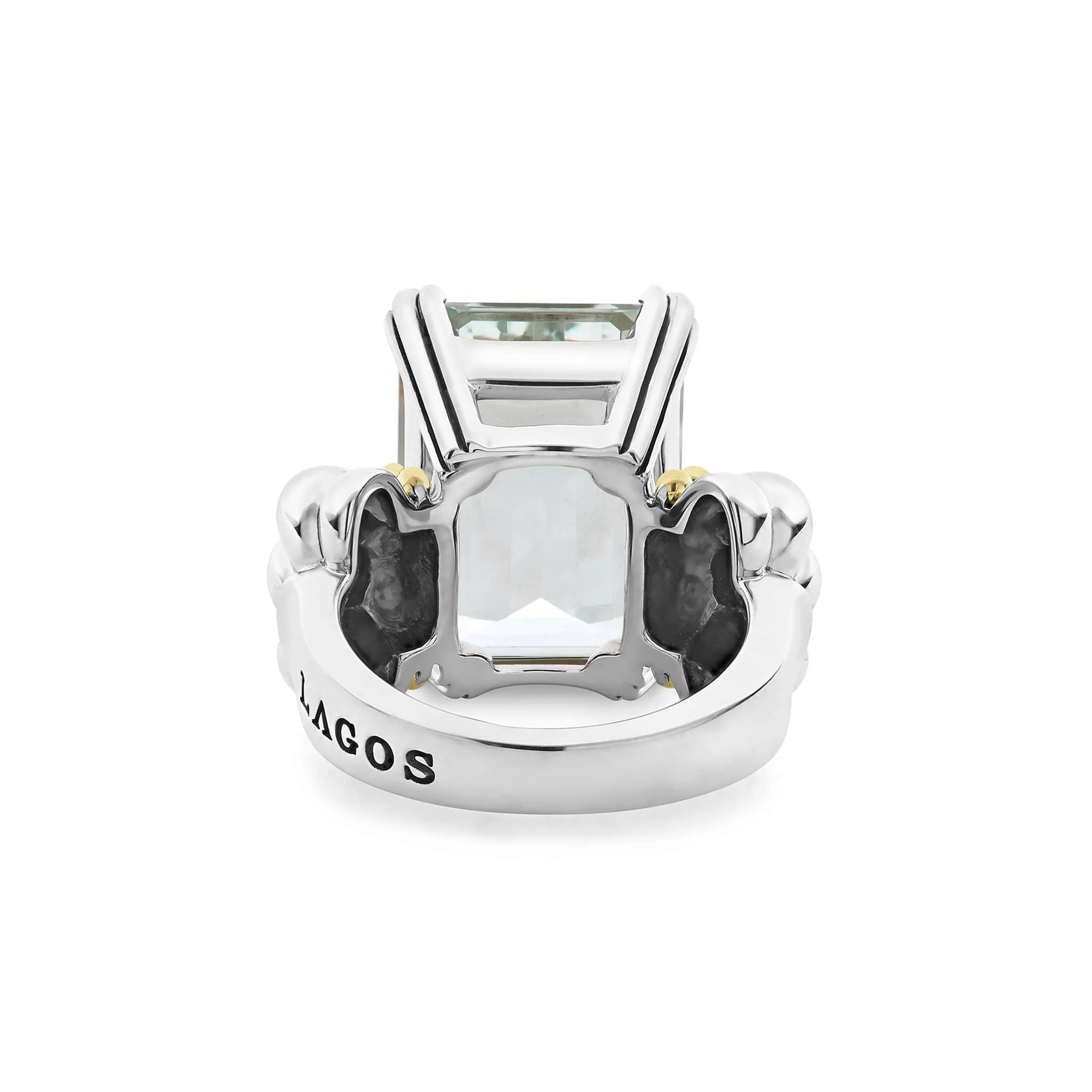 Glacier Large Emerald-Cut White Topaz Ring - Image 5