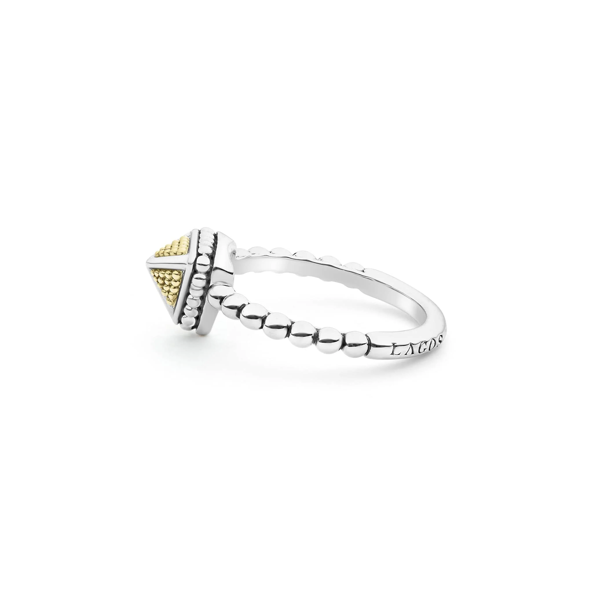 KSL Small Pyramid Caviar Ring - Image 4