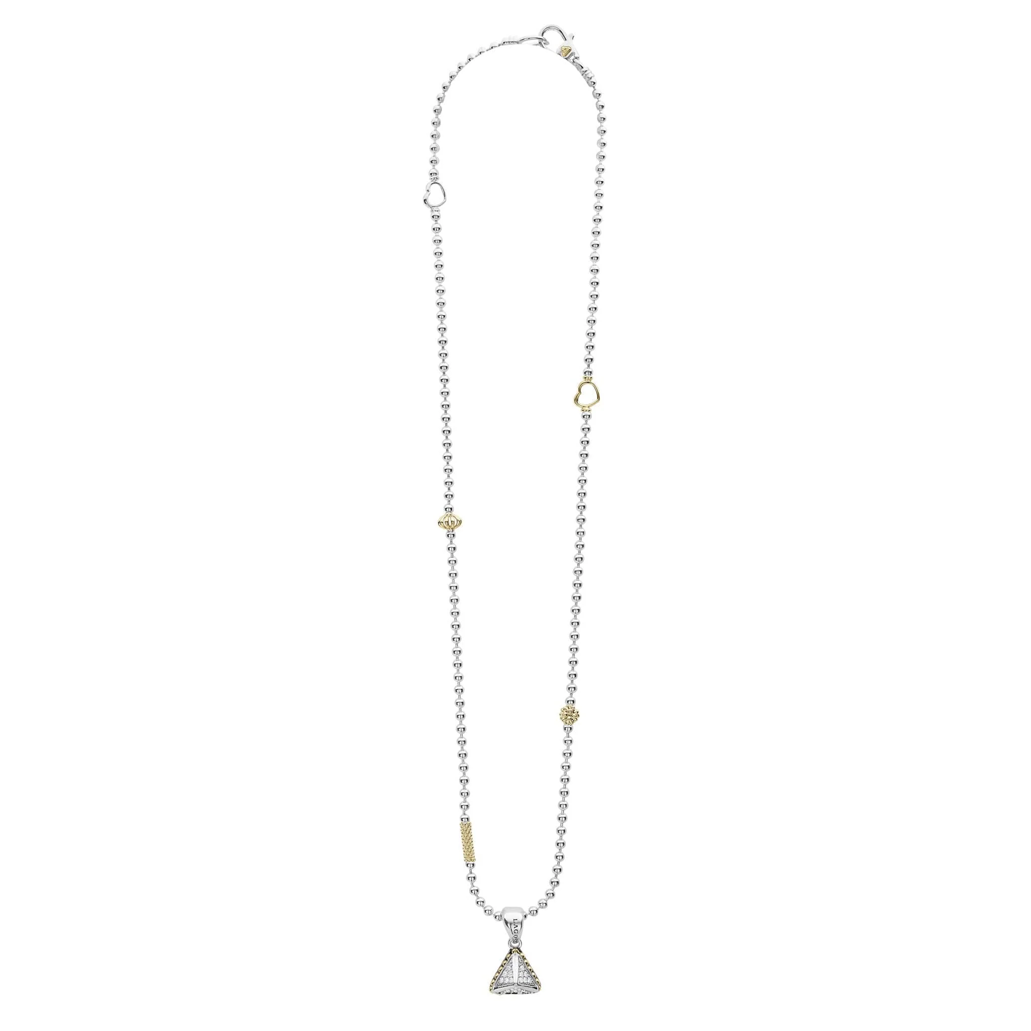 KSL Pyramid Diamond Pendant Necklace - Image 3