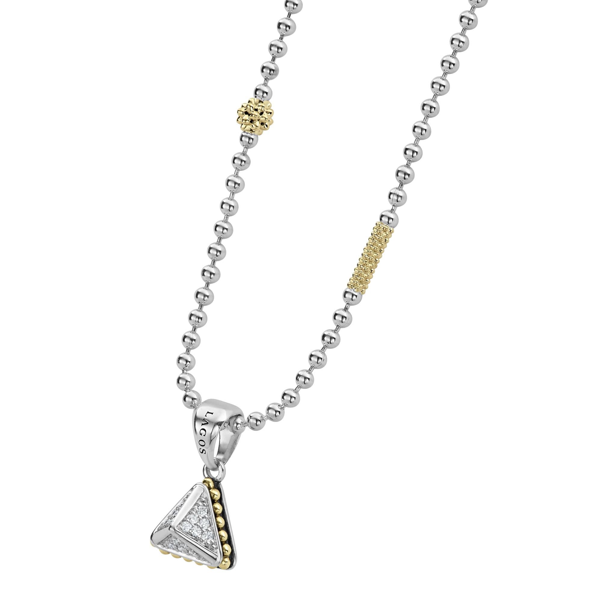 KSL Pyramid Diamond Pendant Necklace - Image 5