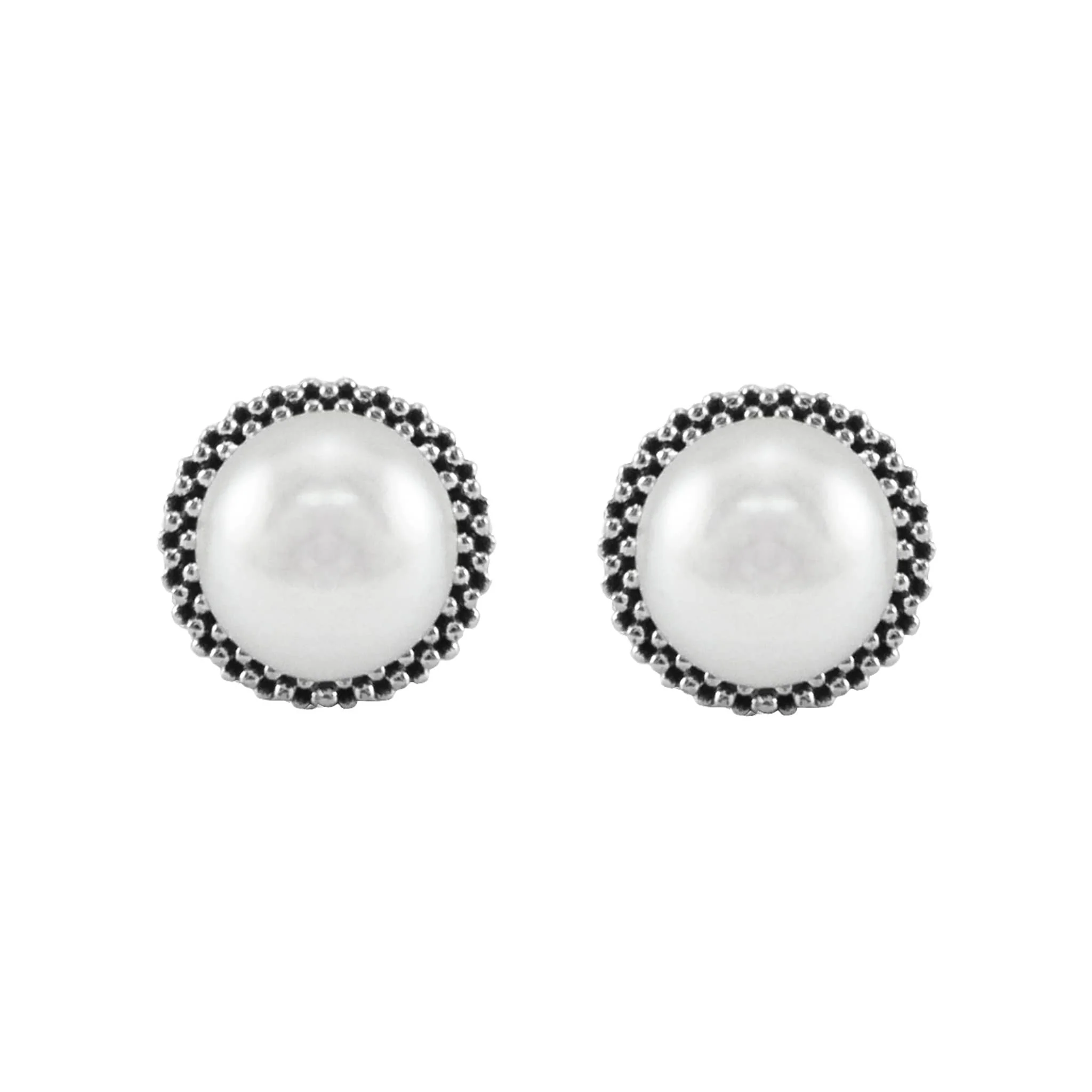 Luna Caviar Pearl Stud Earrings - Image 3