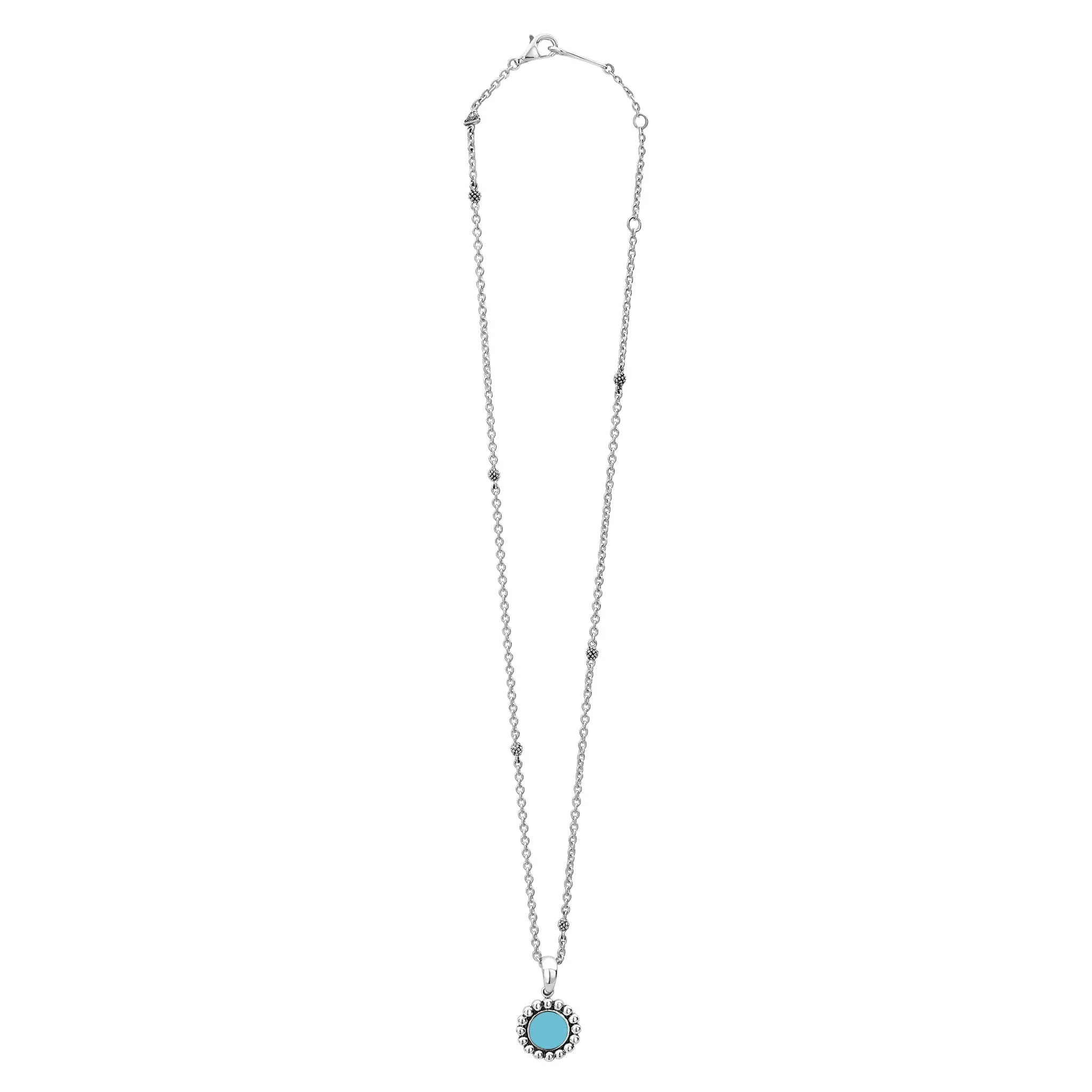 Maya Small Ceramic Circle Pendant Necklace - Image 3