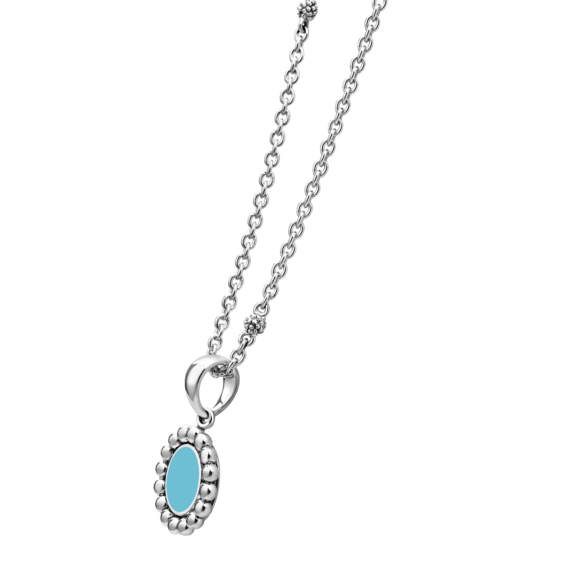 Maya Small Ceramic Circle Pendant Necklace - Image 5