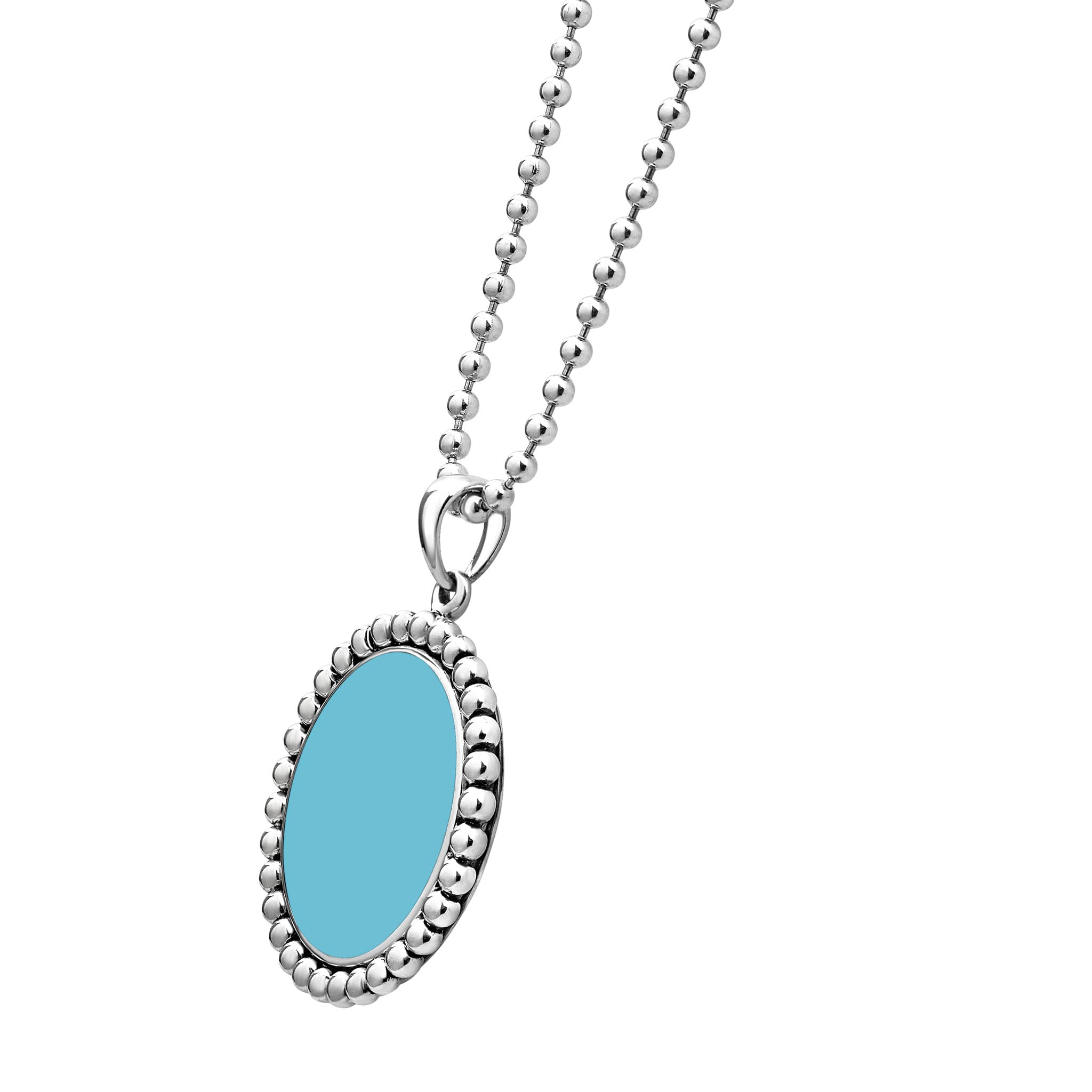 Maya Large Ceramic Circle Pendant Necklace - Image 5
