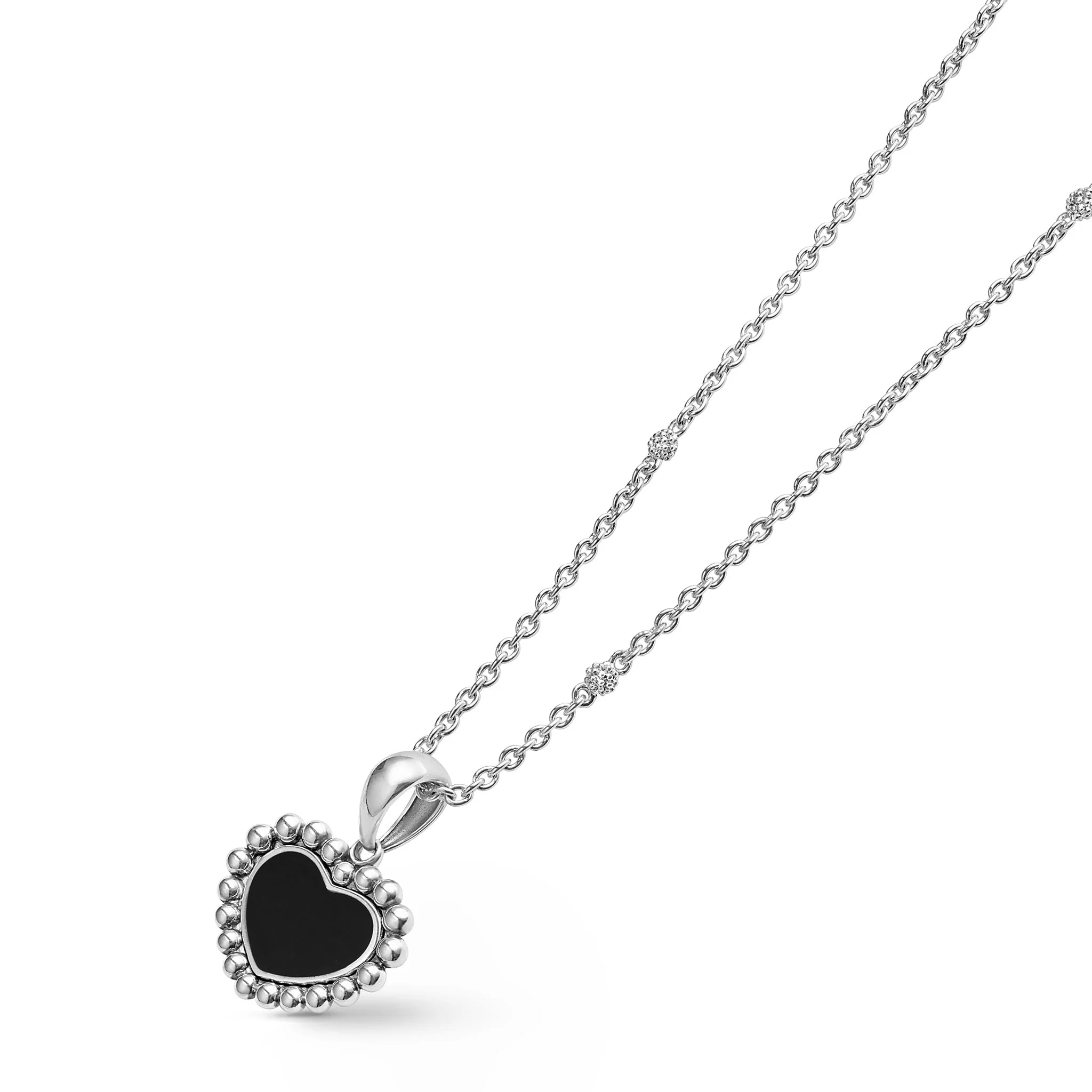 Maya Onyx Heart Necklace - Image 4