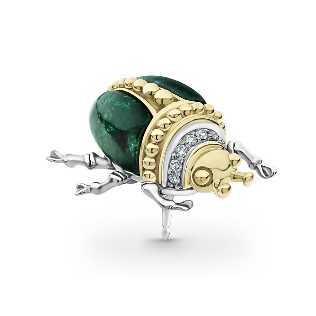 Rare Wonders Jade Diamond Beetle Pin - Image 5