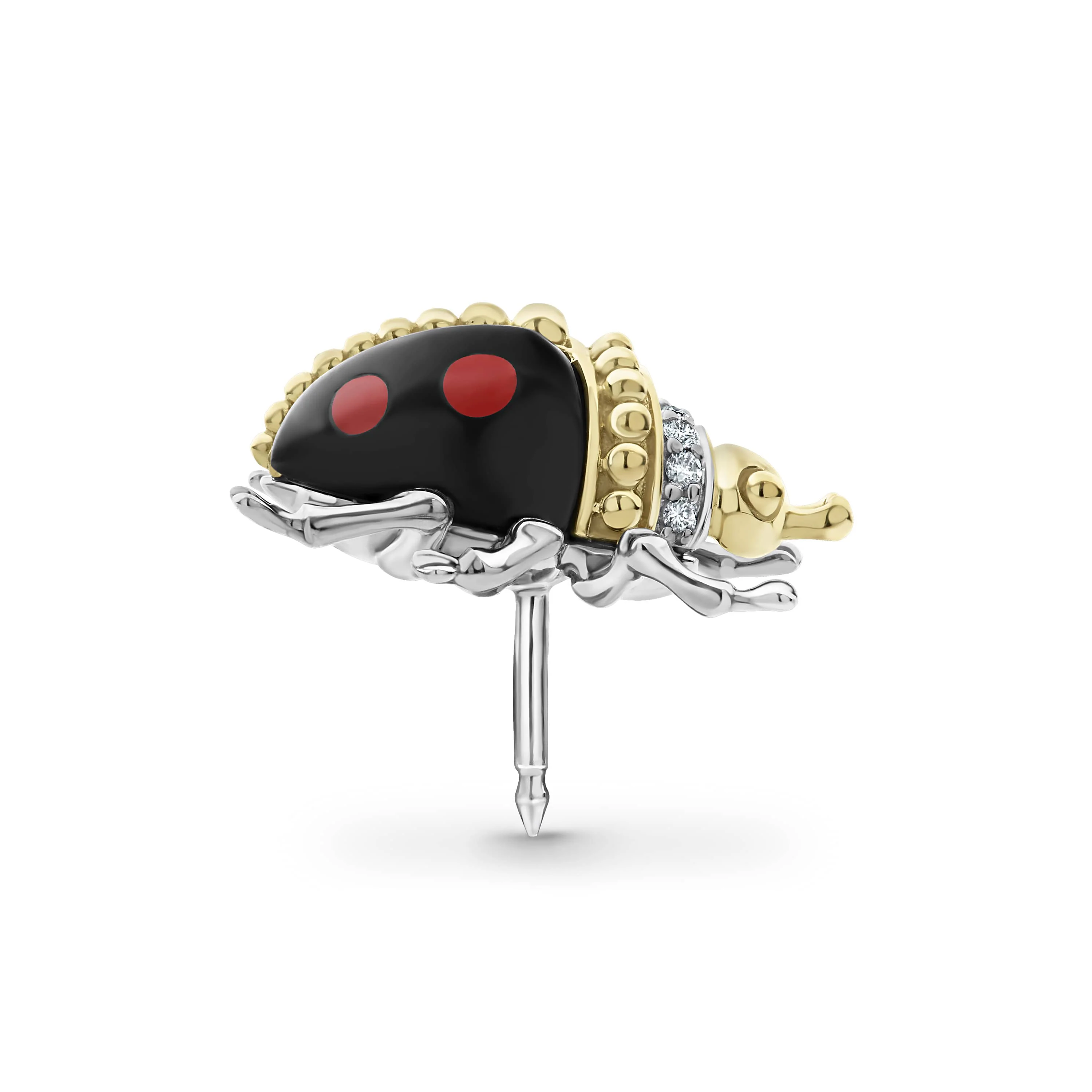 Rare Wonders Onyx Beetle Diamond Pin - Image 4