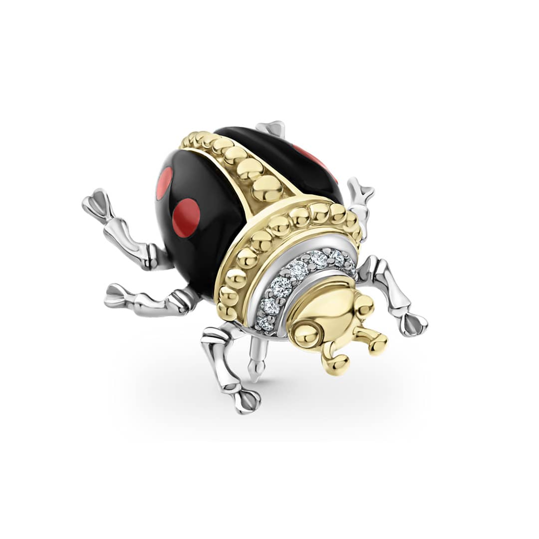 Rare Wonders Onyx Beetle Diamond Pin - Image 5