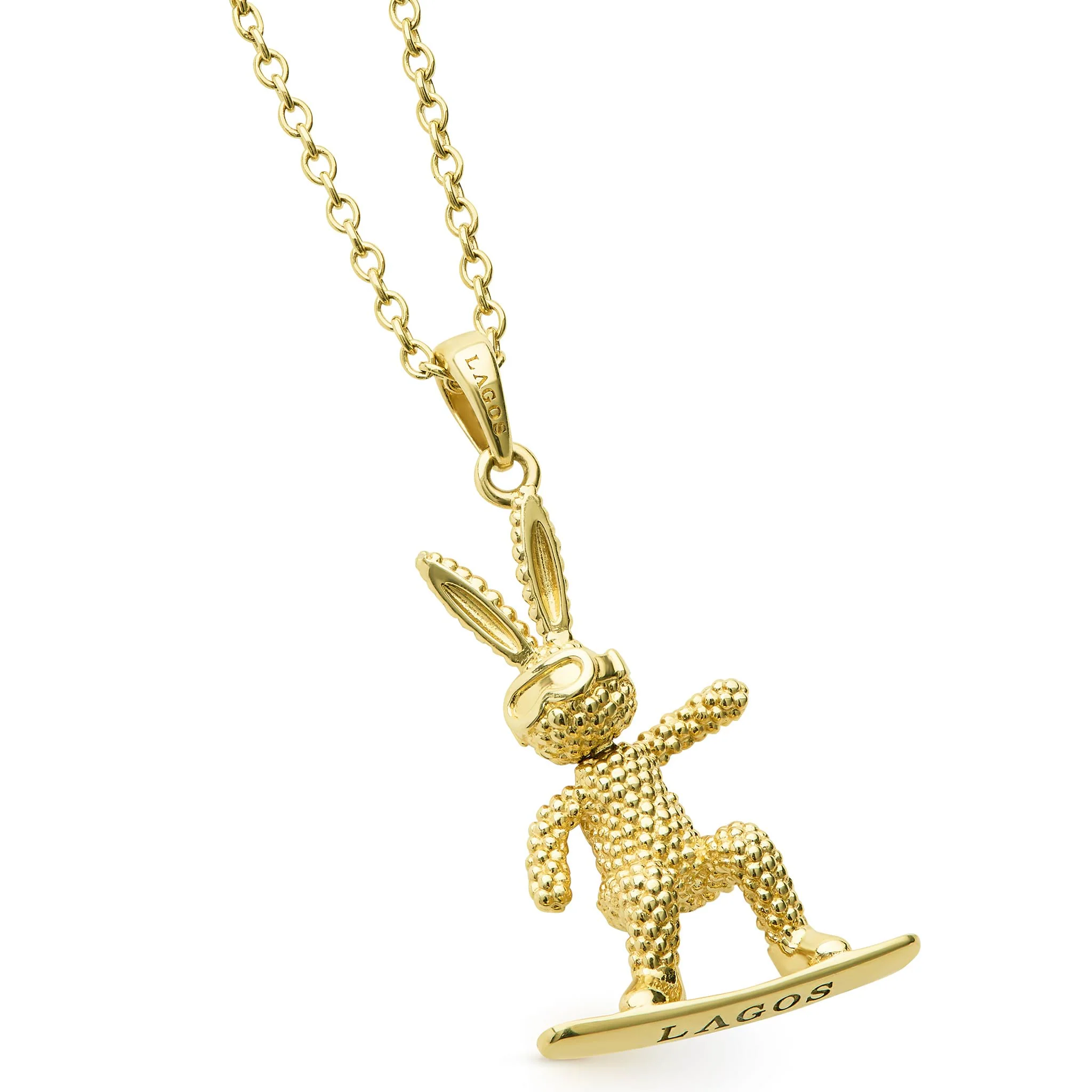 Rare Wonders 18K Gold Snowboard Karat Pendant Necklace - Image 3