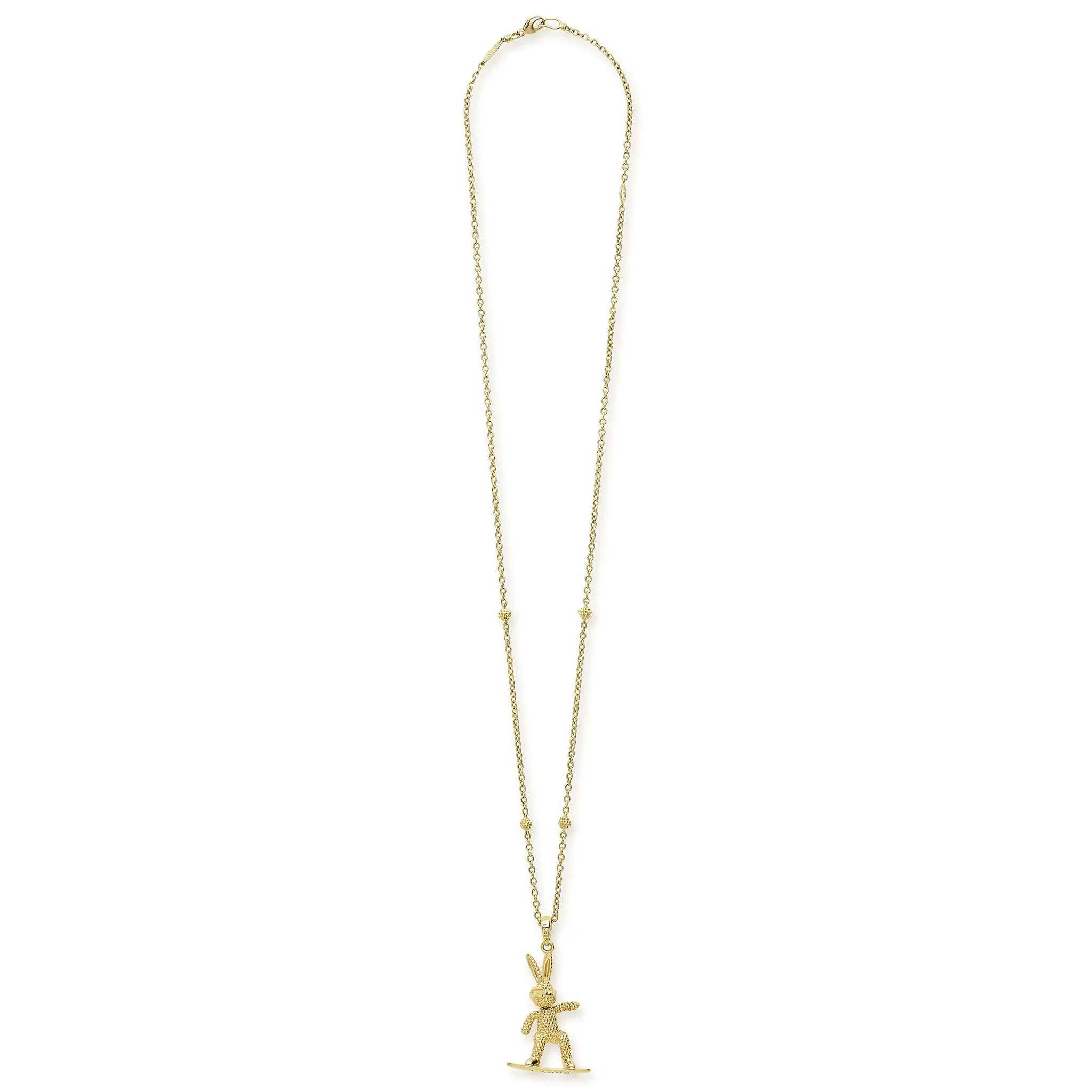 Rare Wonders 18K Gold Snowboard Karat Pendant Necklace - Image 4